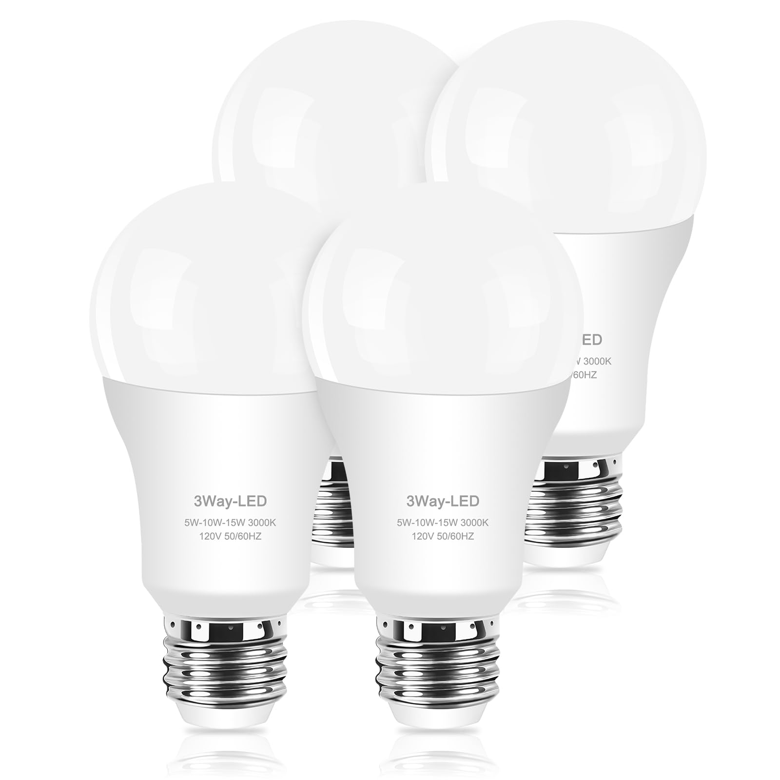 Zorykn 3 Way Light Bulbs 50 100 150 Warm White