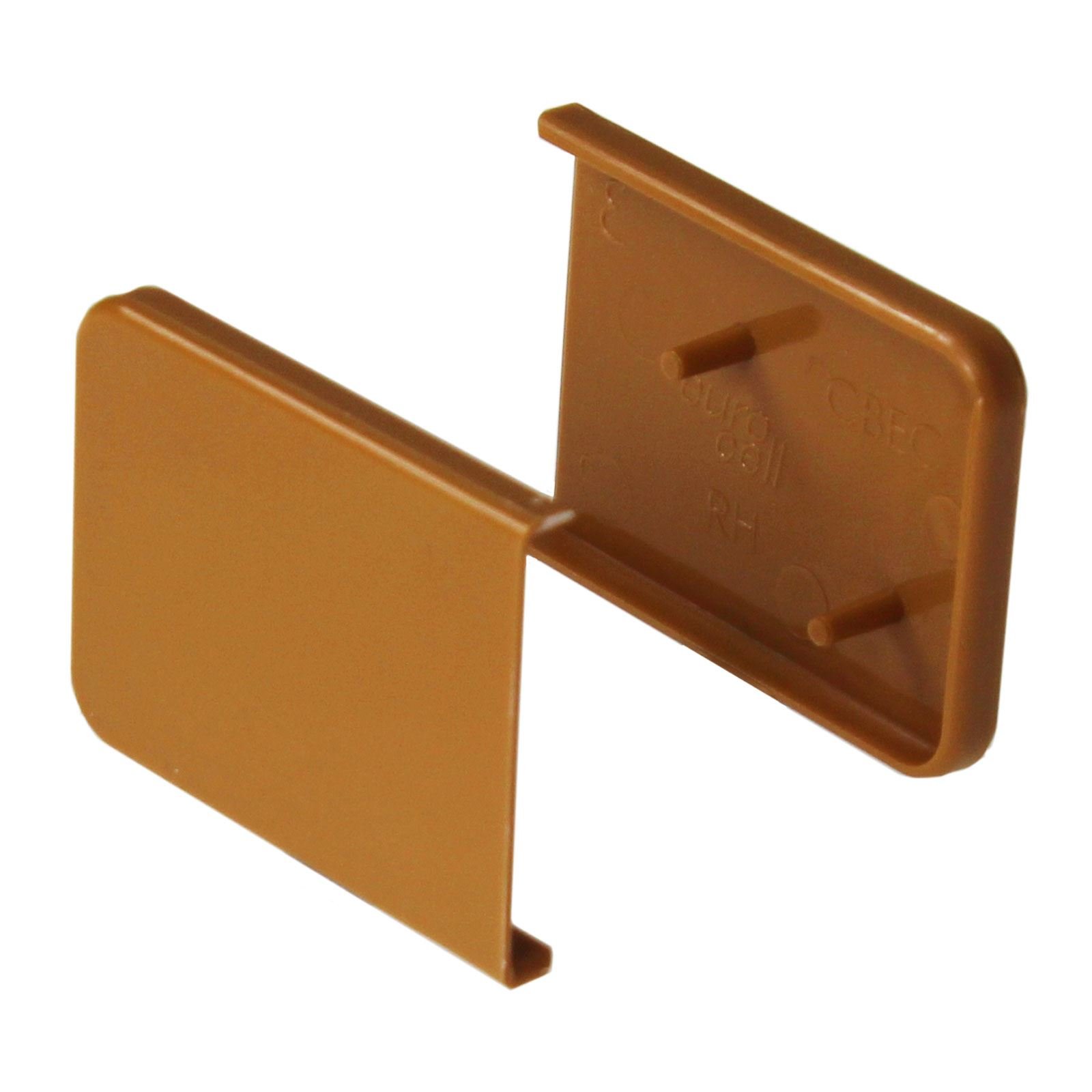 Eurocell Caramel Short Window Cill Capping End Caps (Pair)