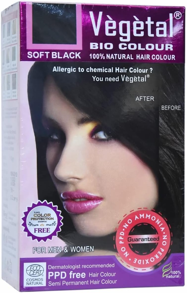 Bio Hair Colour- Soft Black 150g.