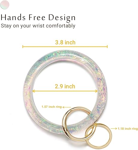 Miniatura 2 de Mymazn Pulsera para mujer, llavero holográfico para muñeca