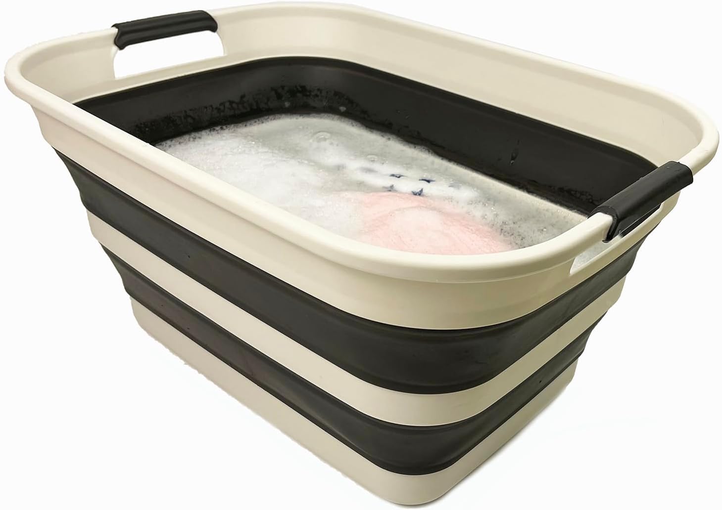 Amazon.com: SAMMART 27L (7.1 Gallons) Collapsible Plastic Laundry ...