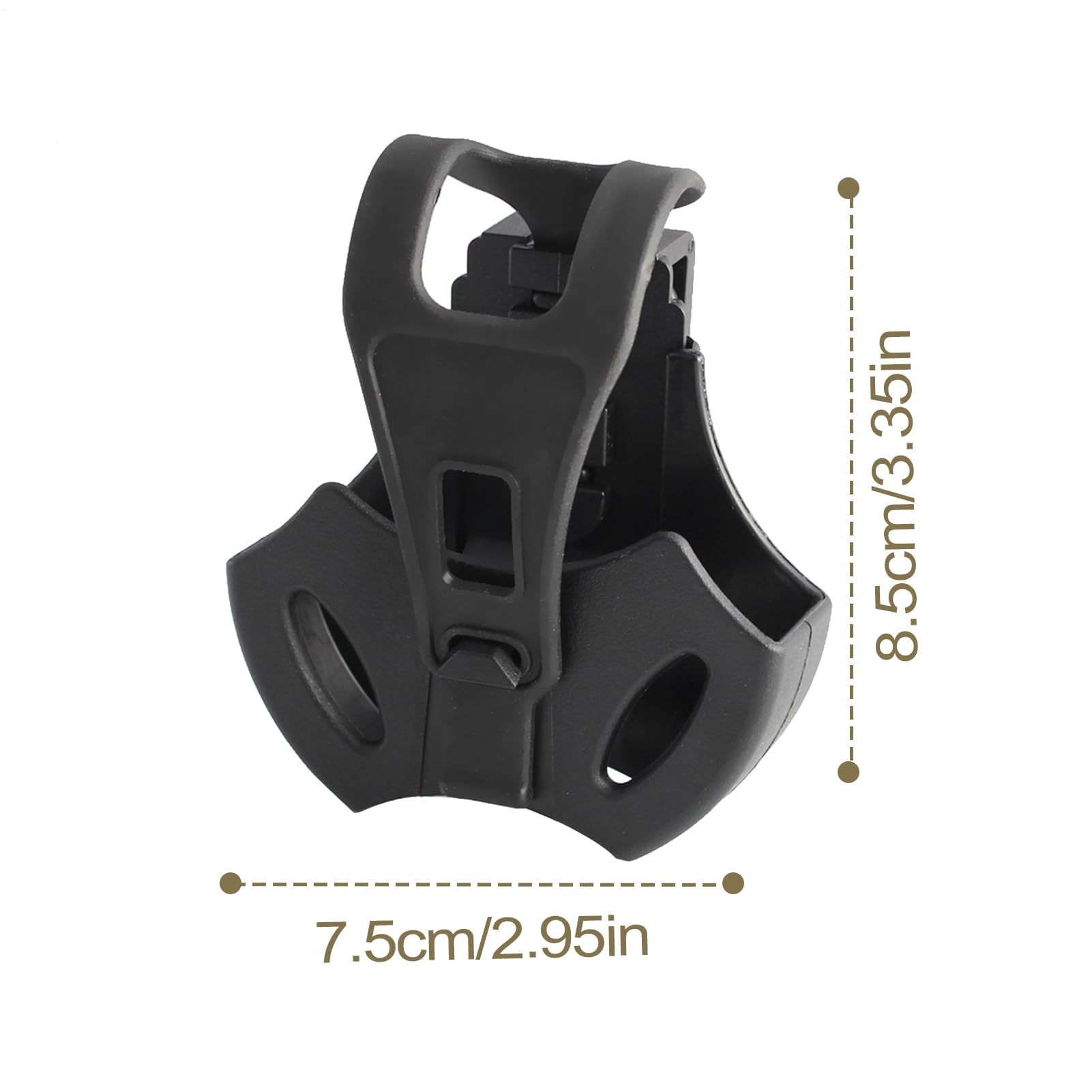 Generisch Custodia manette per cintura – Borsa per uncinetto, fondina per manette | Movie oggetti di scena a rilascio rapido supporto per polsini con clip posteriore