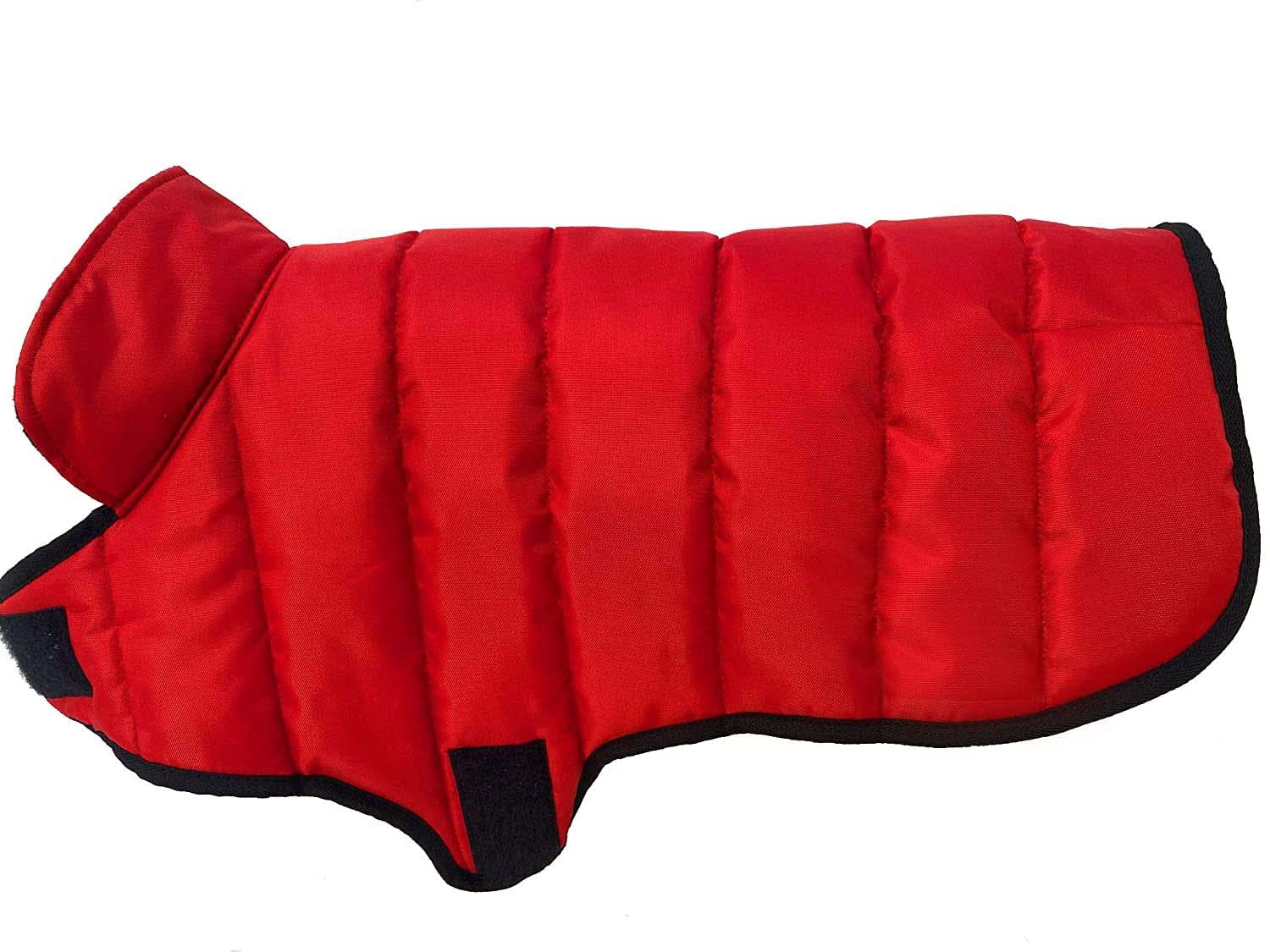 AMICA Luxurious Reflective Dog Cold Weather Coat Style Plaid Reversible