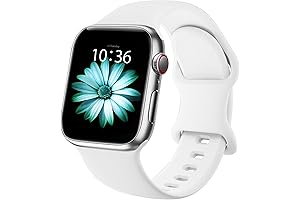 White Apple Watch Band 44mm Series 4 (Compatible 38/40/41/42/44/45/49mm)