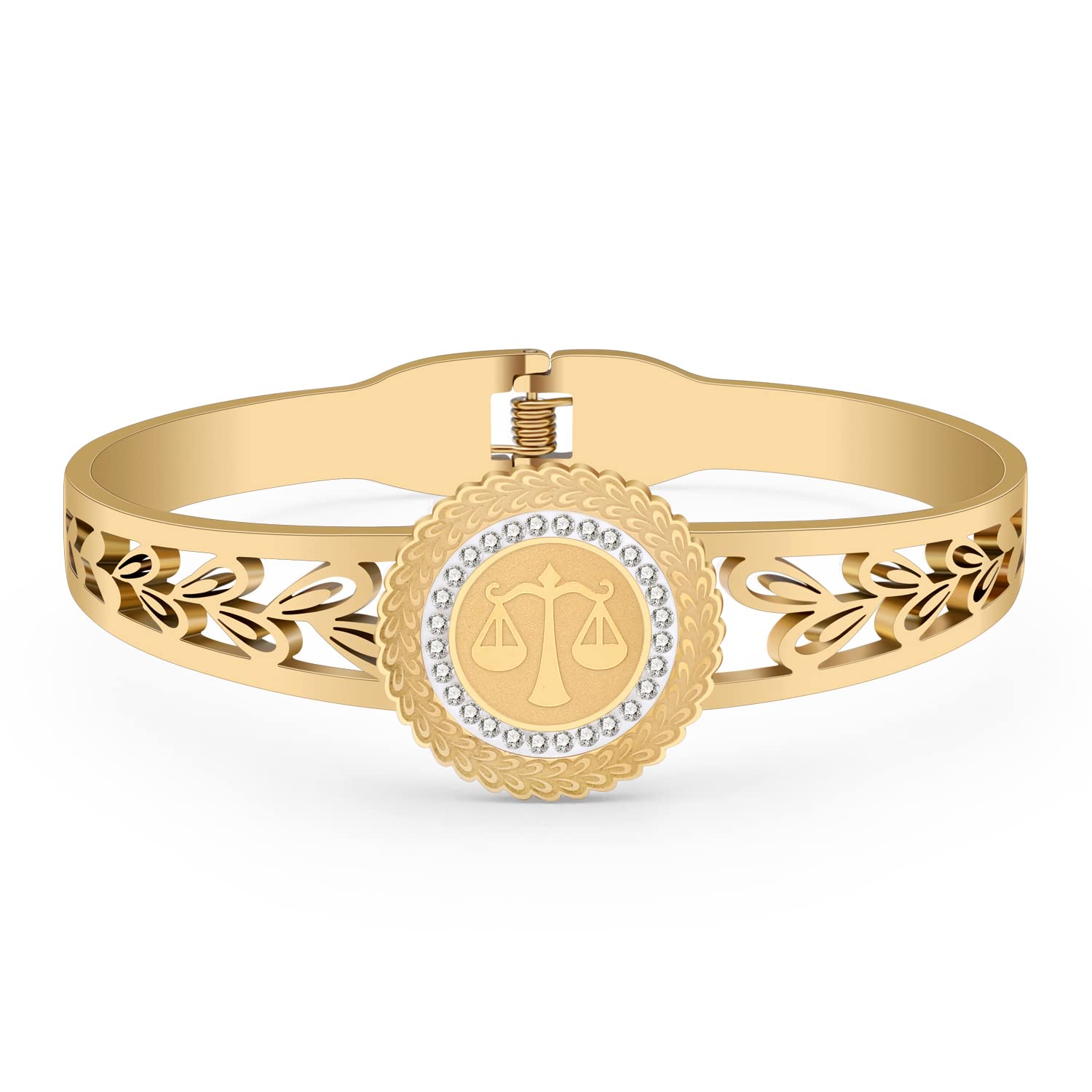 BAMAY Edelstahl 12 Sternzeichen Armband Armreif Konstellatio
