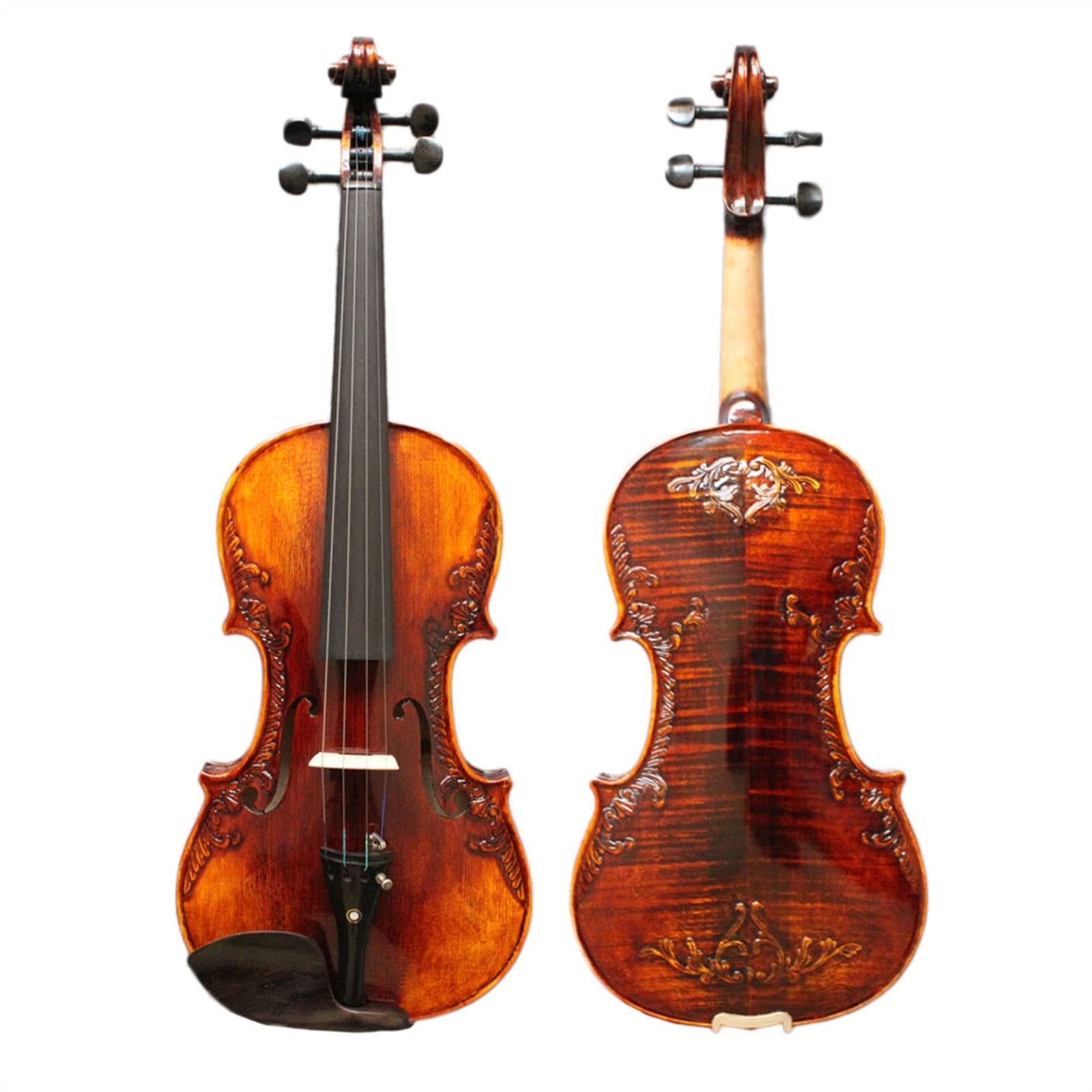 Violini per Studenti Violino A Grandezza Naturale Fatto A Mano 4/4 Violino Con Arco Per Violino Ponte Per Violino Corde Per Violino Kit Custodia Per Violino Professionale Violino