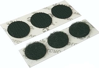 Velcro® Brand Black Stick On Coins Choice of Hook & Loop 13mm, Sticky Dots Double Sided Adhesive Pads, Sticky Coins, Strong Adhesive Dots (Hook & Loop, 20 Coins)
