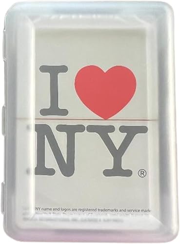 Miniatura 2 de Lunch Money I Love (Heart) New York NY - Baraja de cartas estándar de póquer, viene en una funda rígida coleccionable (blanco I Love New York)