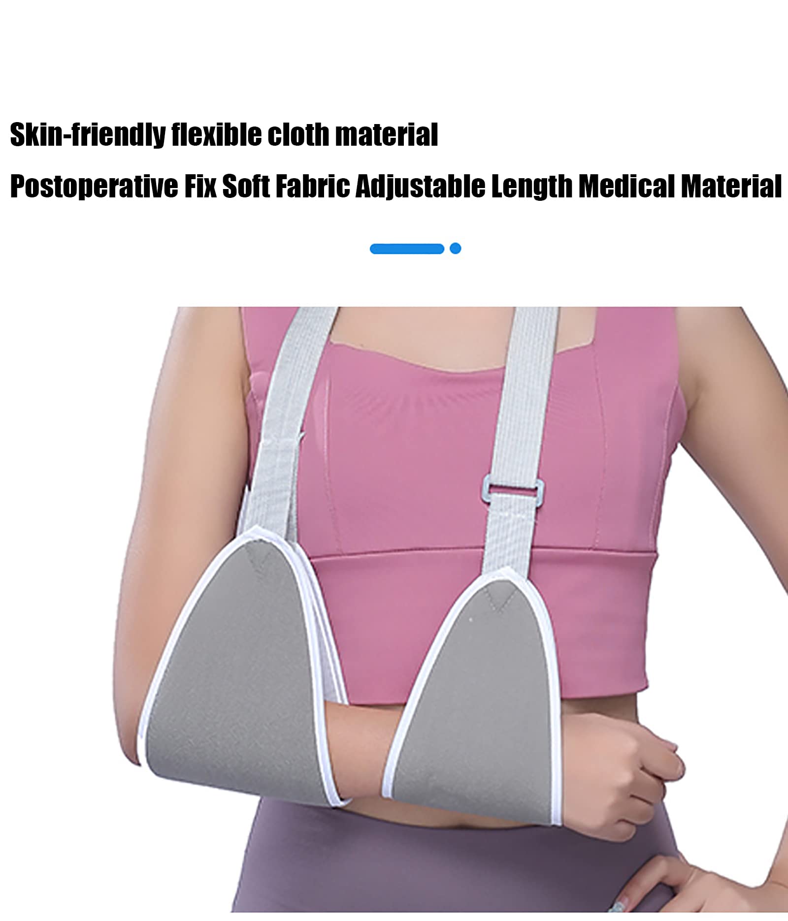 Cabestrillo para Brazo, Cabestrillo Ajustable Inmoviliza Y Estabiliza Antebrazo Brazo Cabestrillo Brace Esguince Soporte Muñeca O Mano para Fijación De Yeso,S