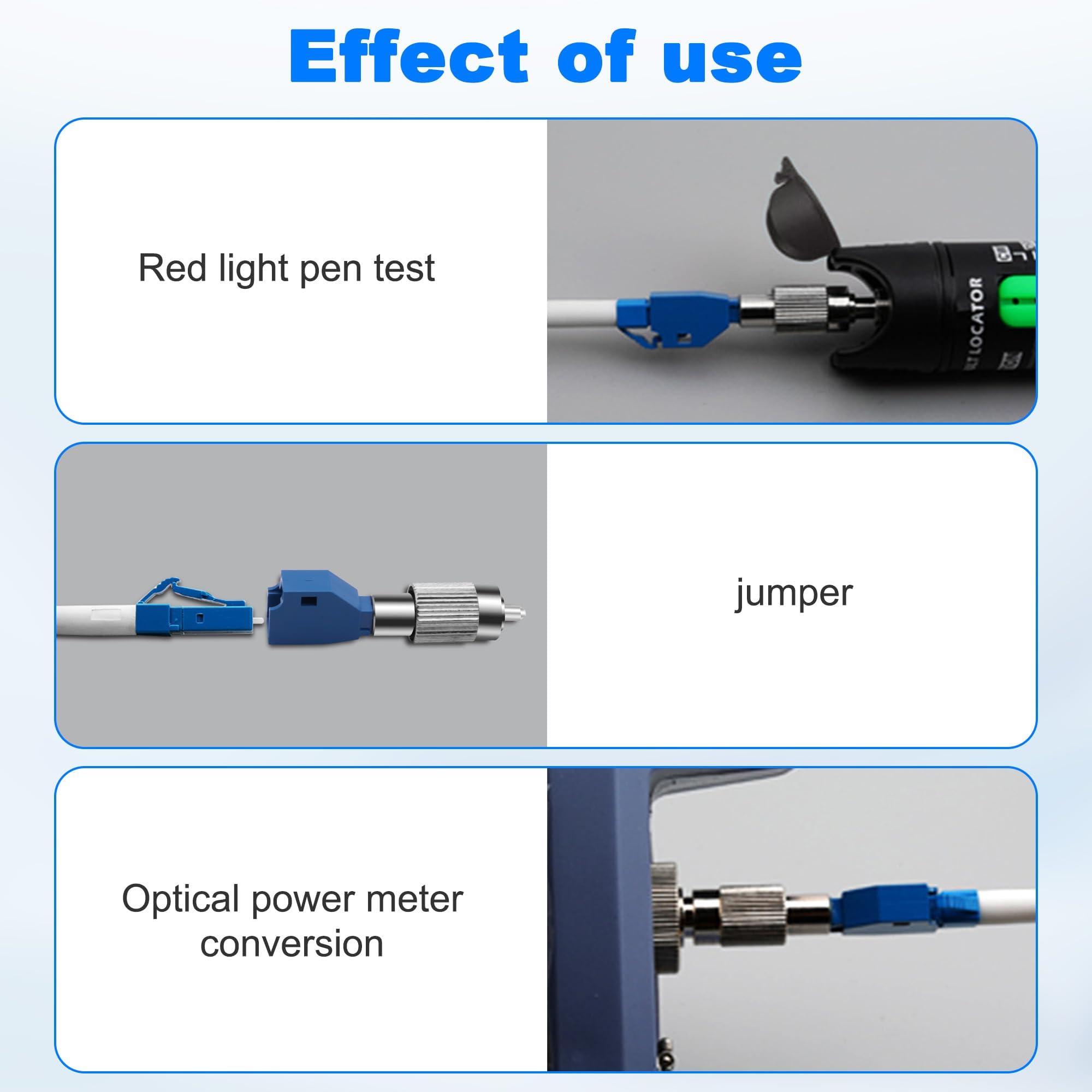 FC naar LC man-vrouw hybride glasvezeladapterconnector voor glasvezelkabels (UPC