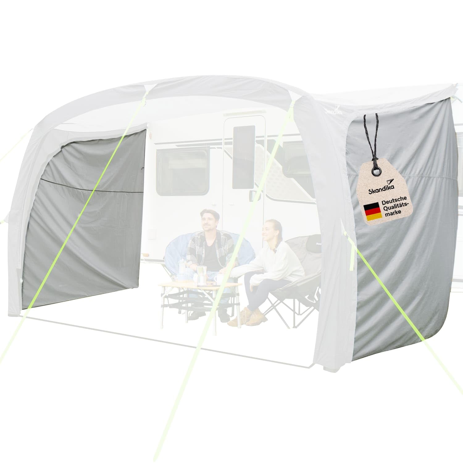 Skandika Ściany boczne do przedsionka namiotowego Vika Air Caravan 400 | nadmuchiwany daszek, plandeka do przyczep kempingowych, kamperów i busów (UV50+, słup wody 3000 mm) | namiot busowy do przyczep