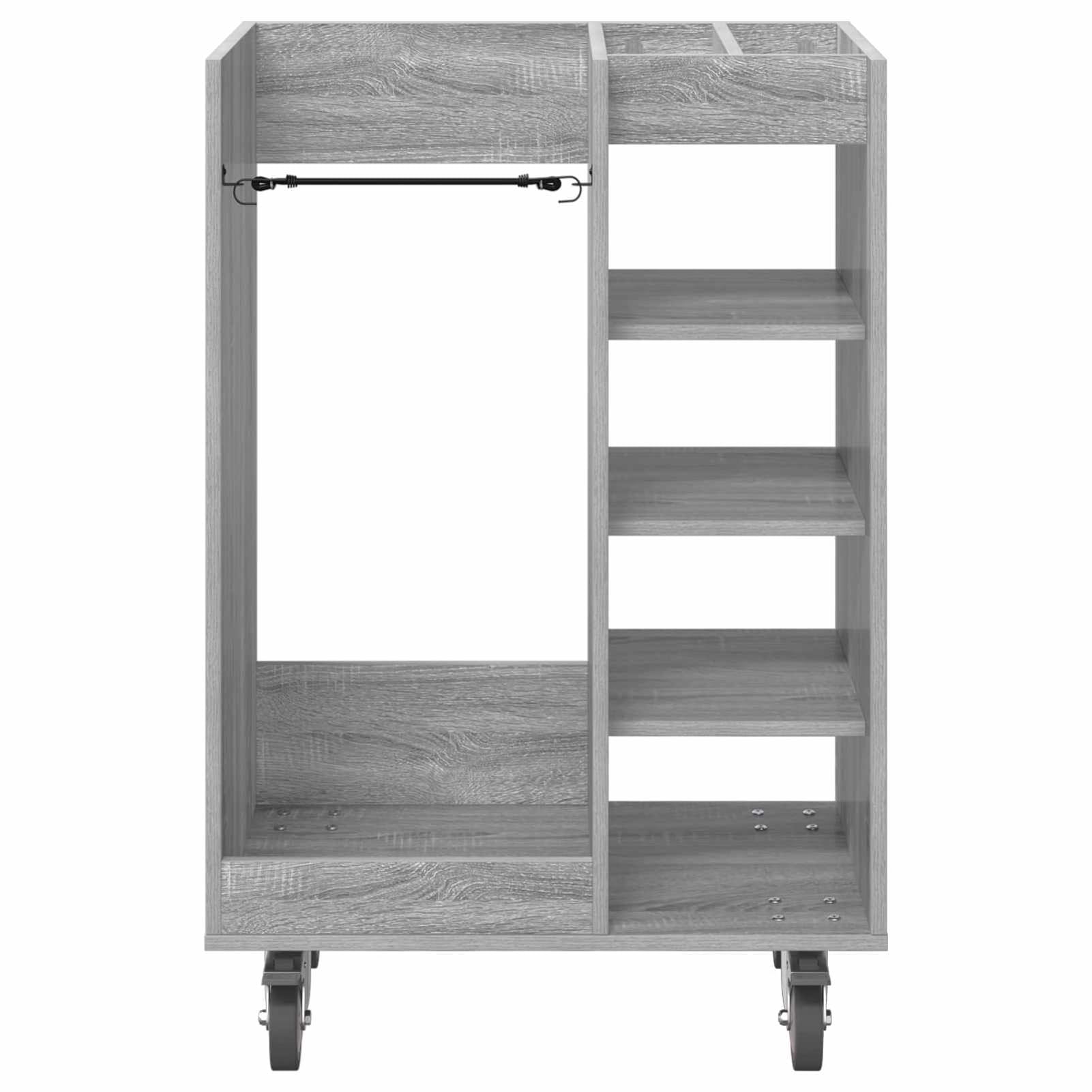 Gecheer Golf-Schrank Uni Grau, 65 x 45 x 98 cm, Holz, Stauraum für Golfzubehör, für Garage und Wohnraum