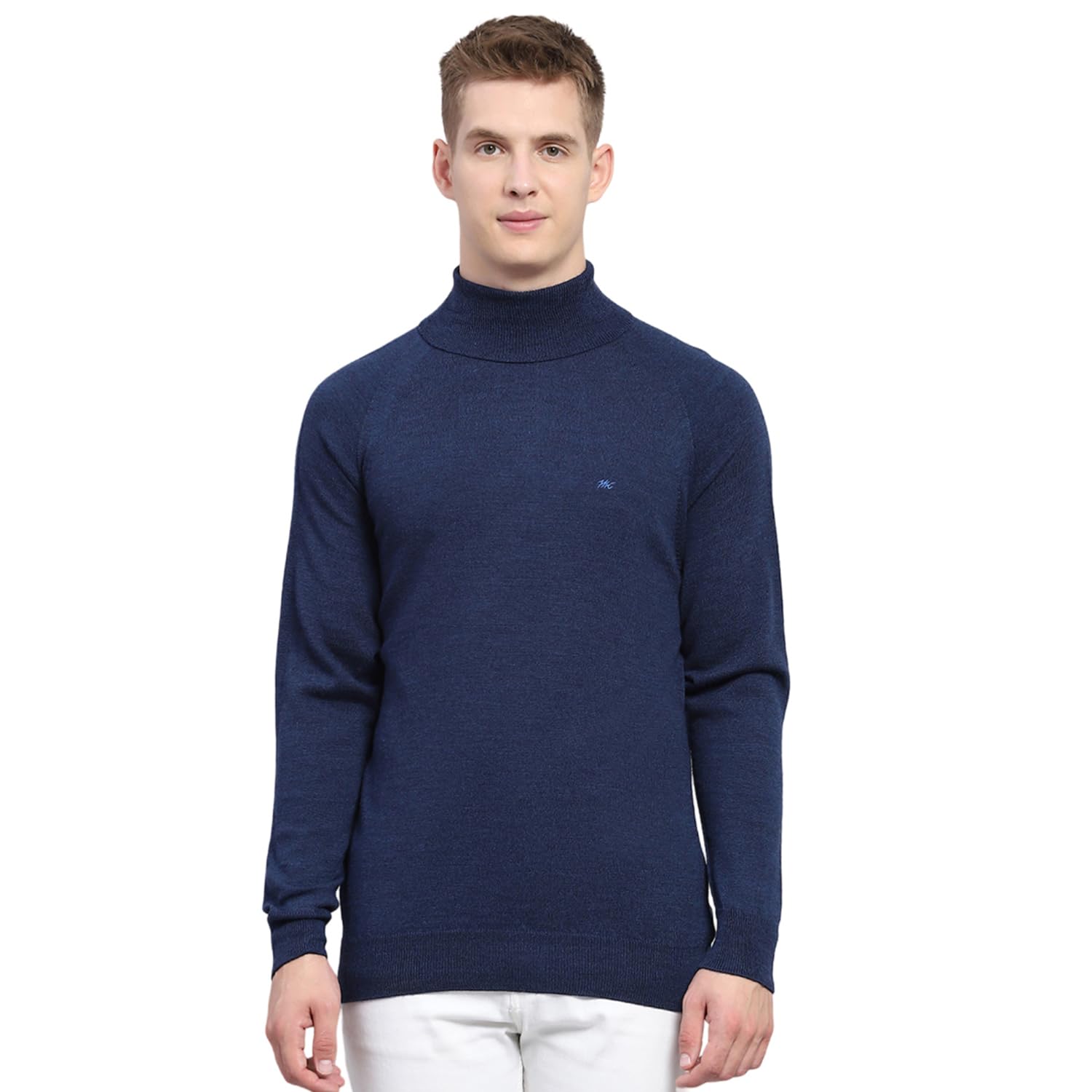 Men's Regular Fit Pullover | Solid Pattern | High Neck Winter Pullover for Men | Full Sleeve Pull-On Sweater