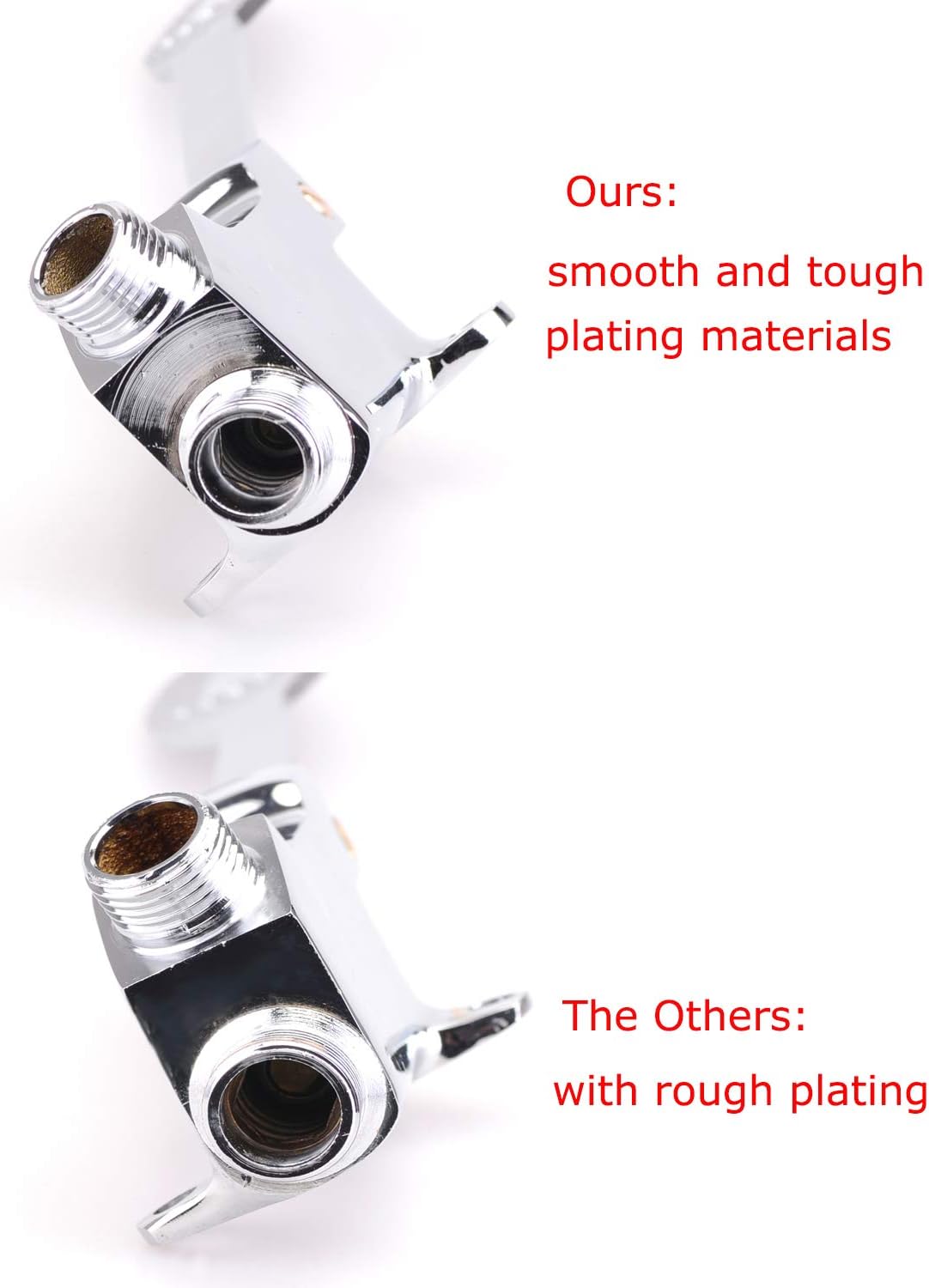 Mallofusa Single Foot Pedal Water Valve Copper Bathroom Faucet for Basin Water Tap Floor Mount Single Pedal Valve Silver