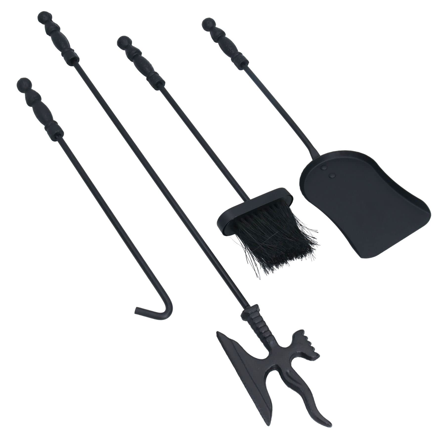 Knight Soldier Log Burner Fireside Fireplace Companion Set 72 X 21