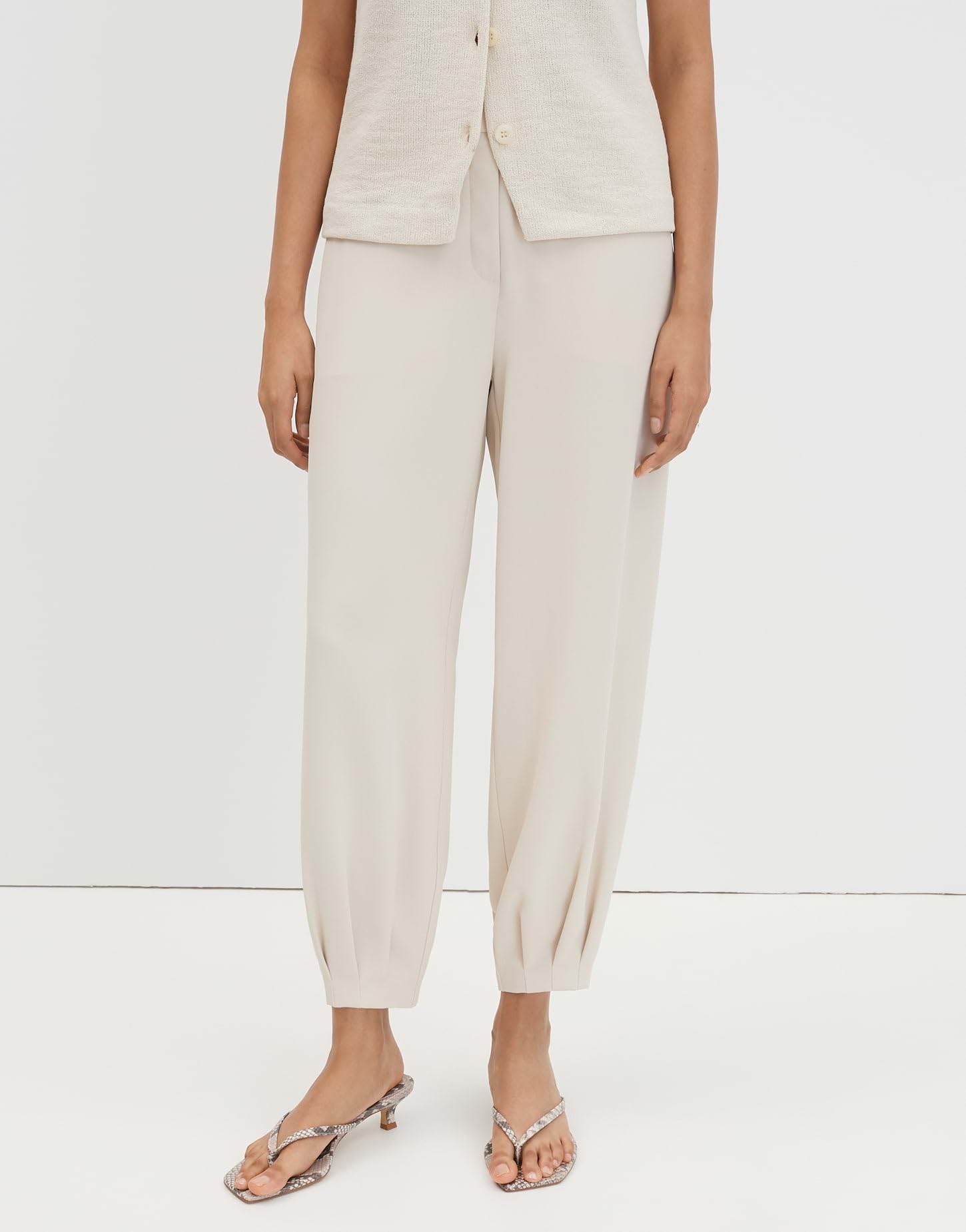 someday Damen City Pants | CISILIA Flowy Ballon Pants mit Faltendetail am Saum