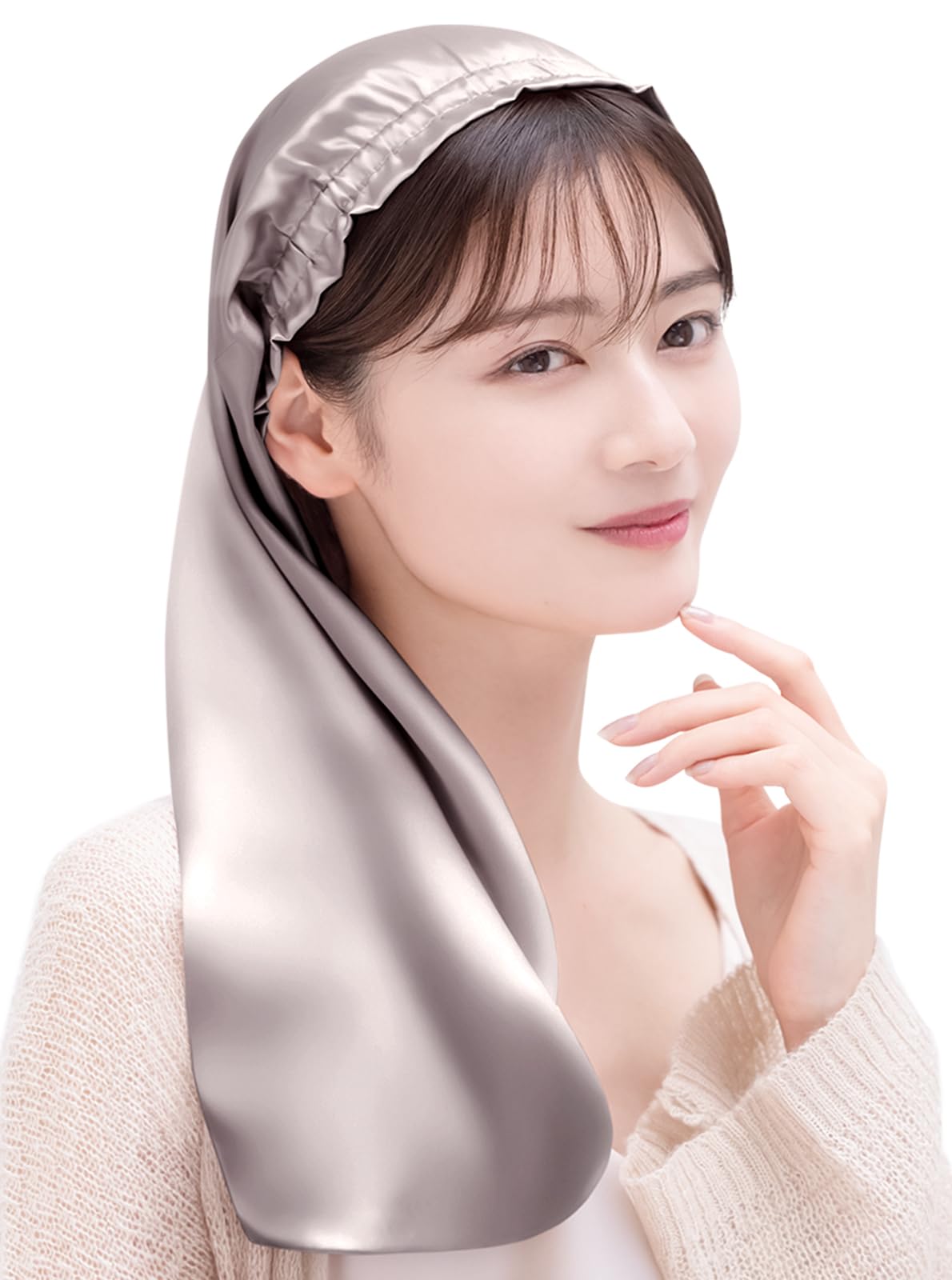 [COCOSILK] シルク ナイトキャップ ロングヘア用 シルクキャップ 筒型…