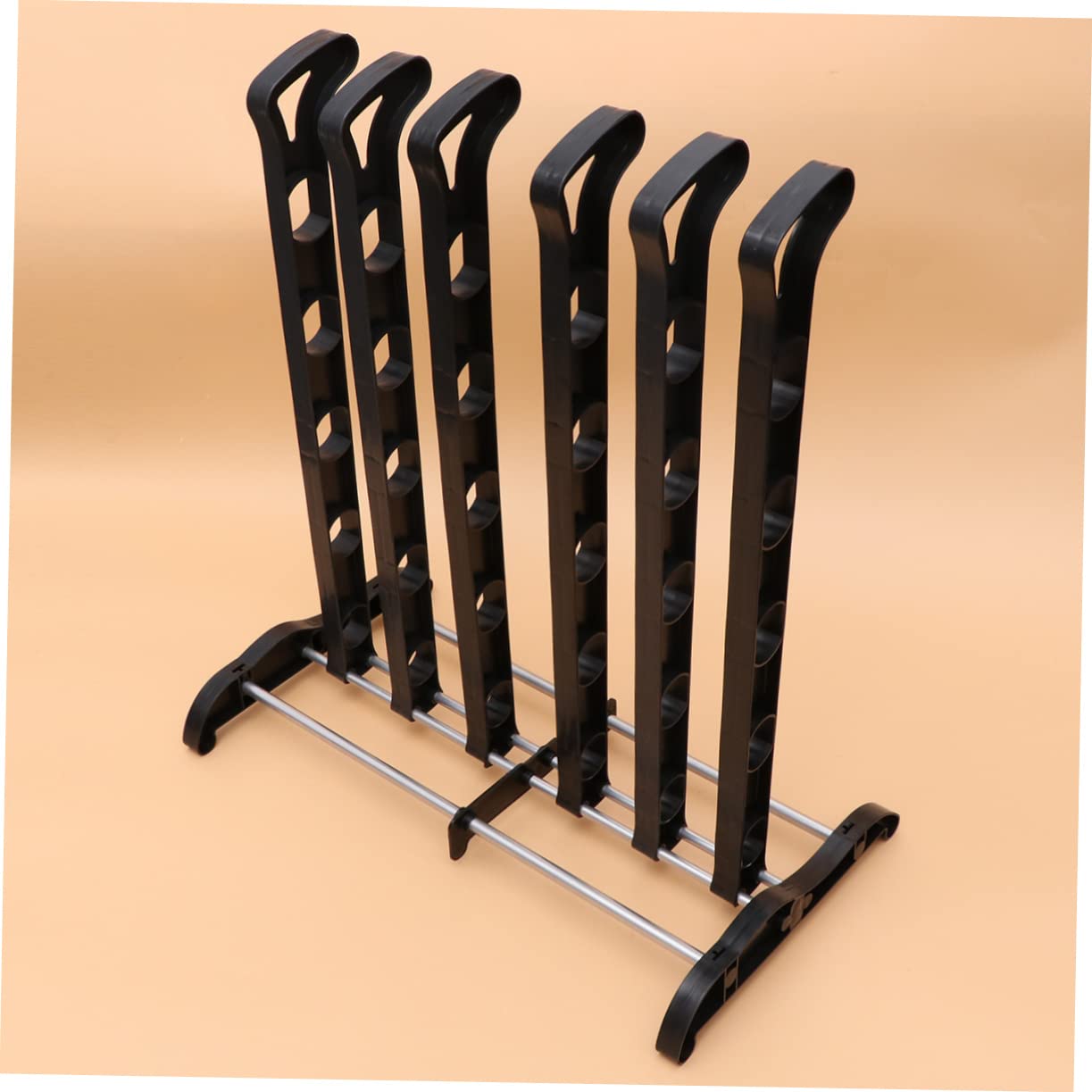 Cabilock Boot Storage Rack Plastic Boot Brace for Long Boots Creative Shoe Clip Organizer Dustproof Hanging Shelf for Entryway and Bedroom Black