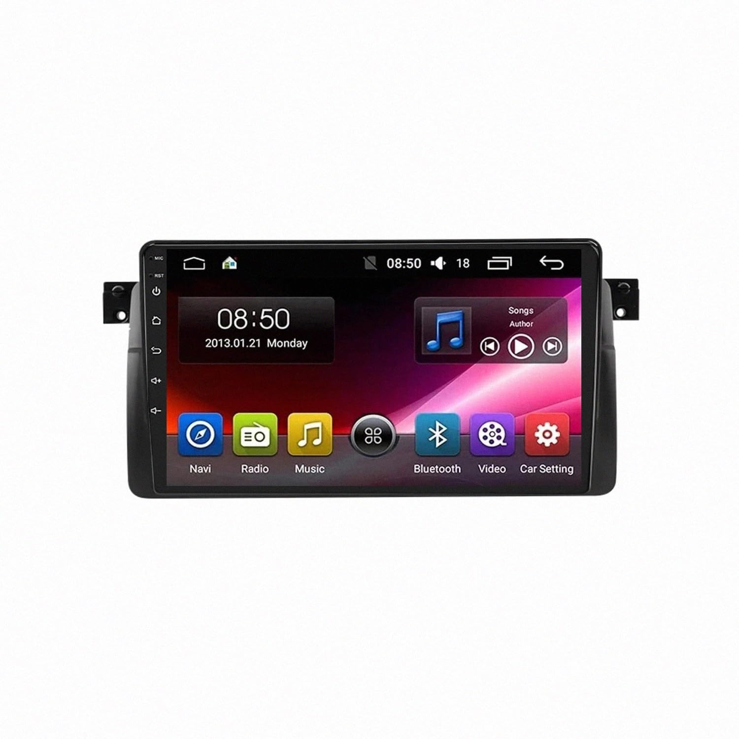 Radio coche 2 DIN Carplay para BMW E46 con Bluetooth, Mirror Link y cámara trasera HD 8
