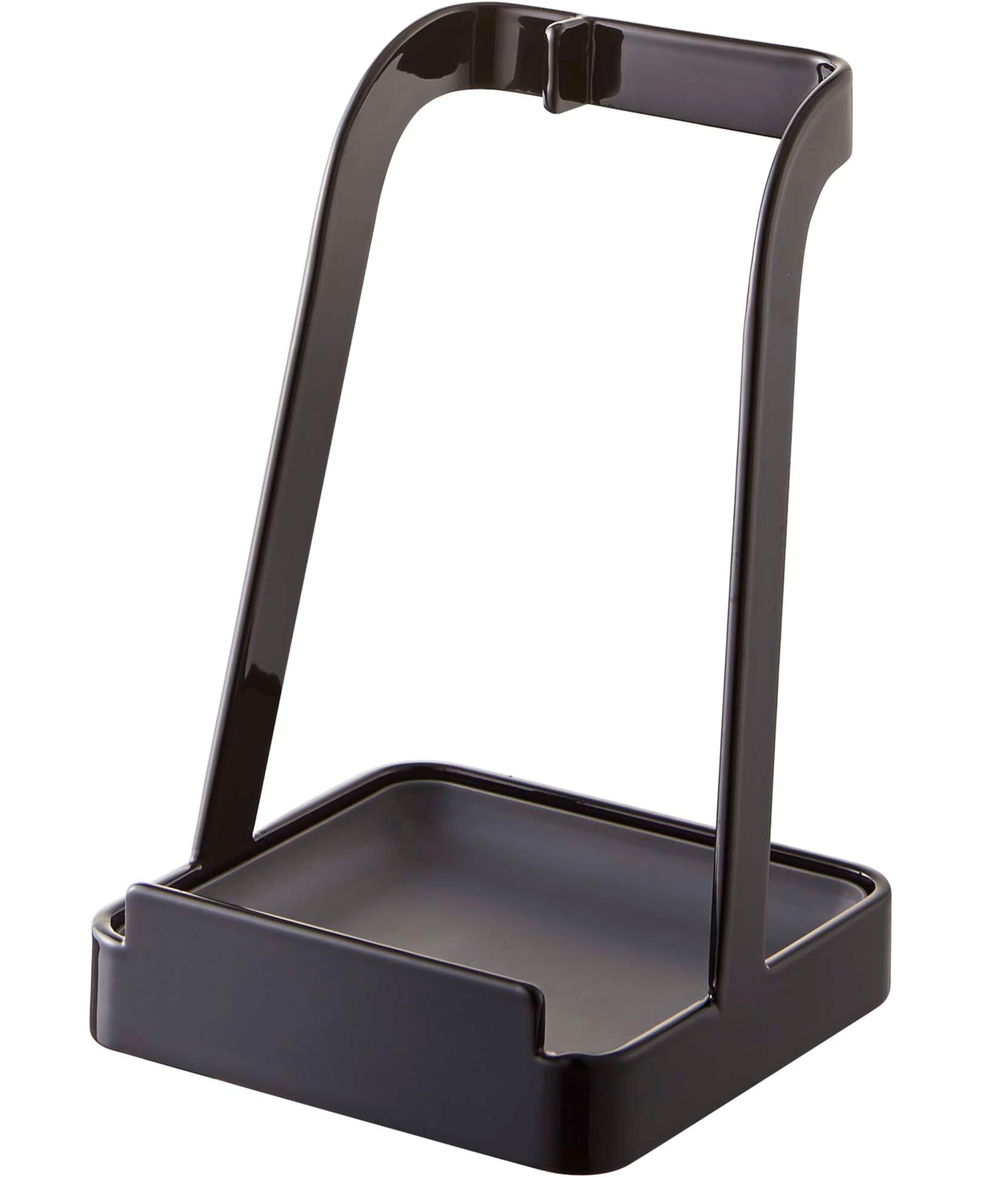 Amazon.co.jp: 山崎実業(Yamazaki) お玉 & 鍋ふたスタンド ブラック 約