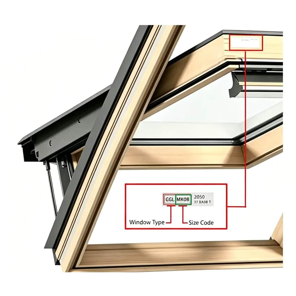 Tenda a Rullo Oscurante SK08 per Finestre da Tetto Beige 97x121cm | Tenda termica beige per camera da letto e mansarda, ideale per regolare la luce e isolare dal calore estivo.