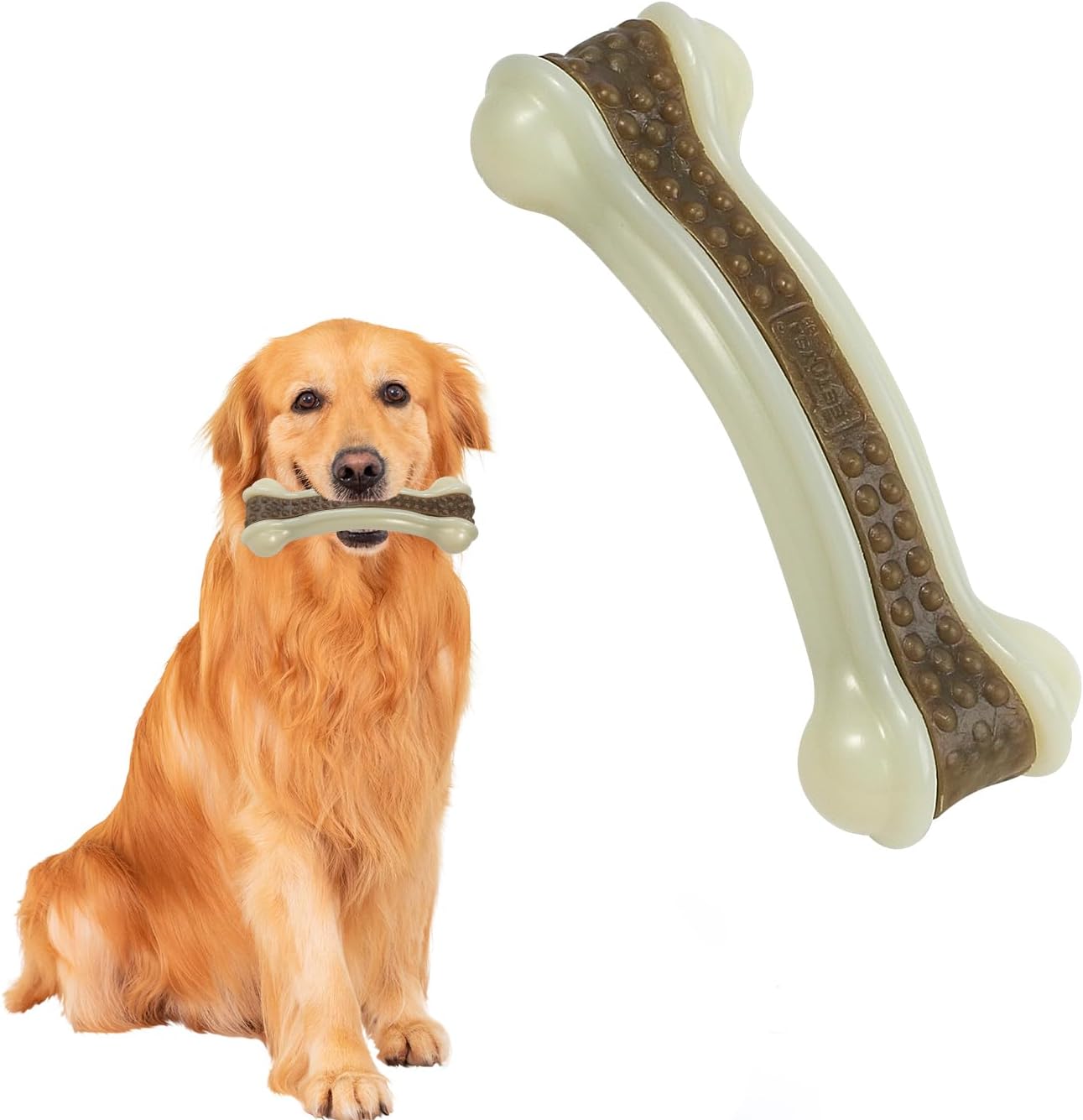 Pet Supplies CyperGlory Dog Bones Chew Toys for Aggressive Chewers