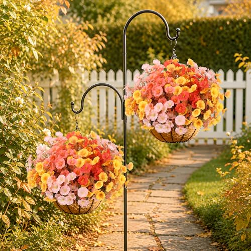 12 Bundles Fall Artificial Morning Glory Flowers for Outdoors（Fall Mixed4） - image 3