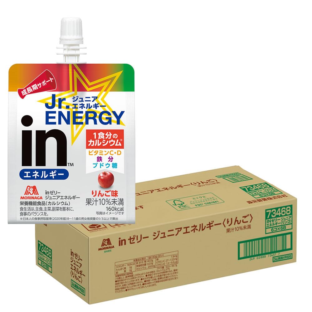 Amazon.co.jp: 森永製菓 inゼリージュニアエネルギー 180g ×36個 栄養