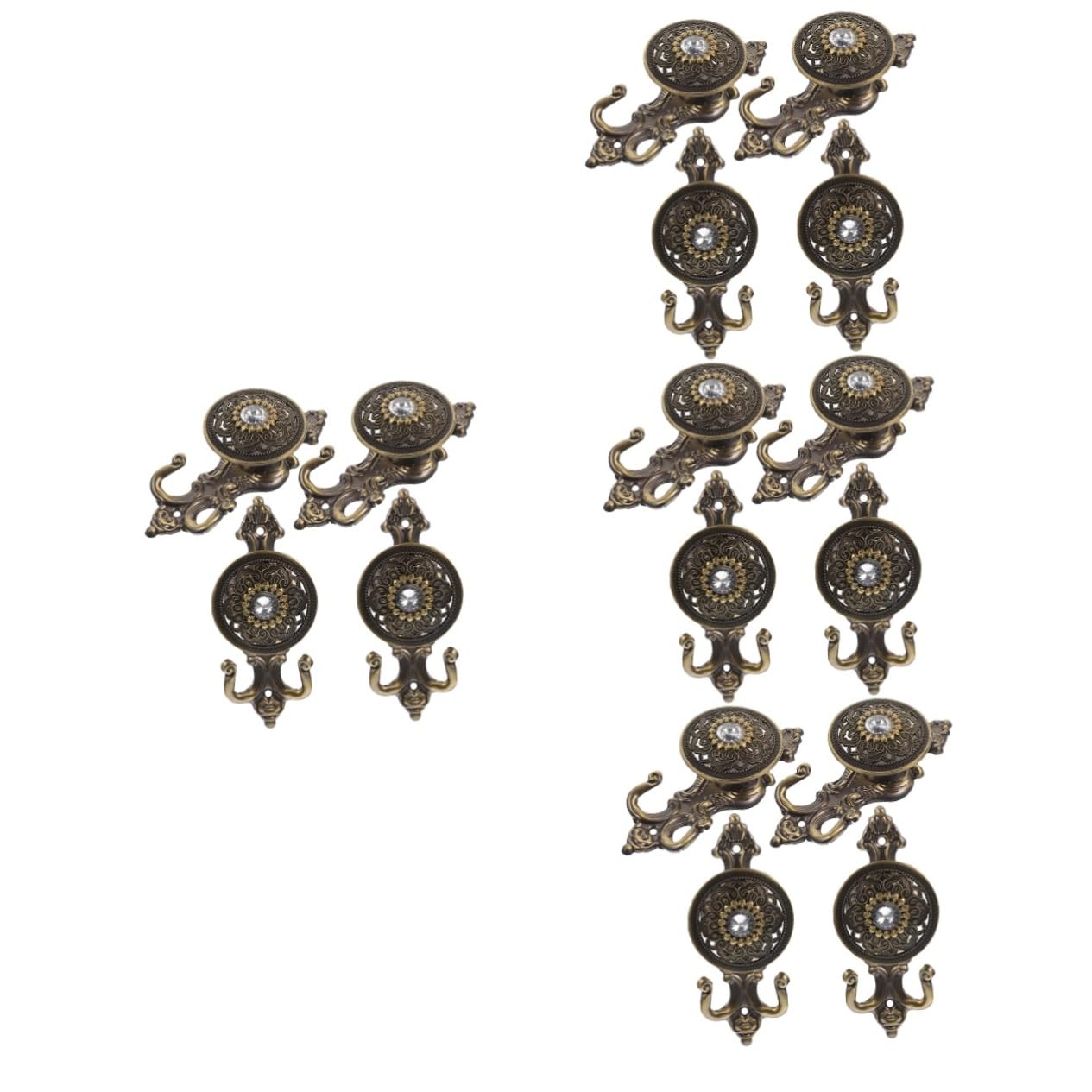 STOBAZA 16pièces Muraux pour Rideaux Décoratifs pour Chapeaux Et Manteaux Hangers Pratiques Et Élégants pour Salon Et Cuisine