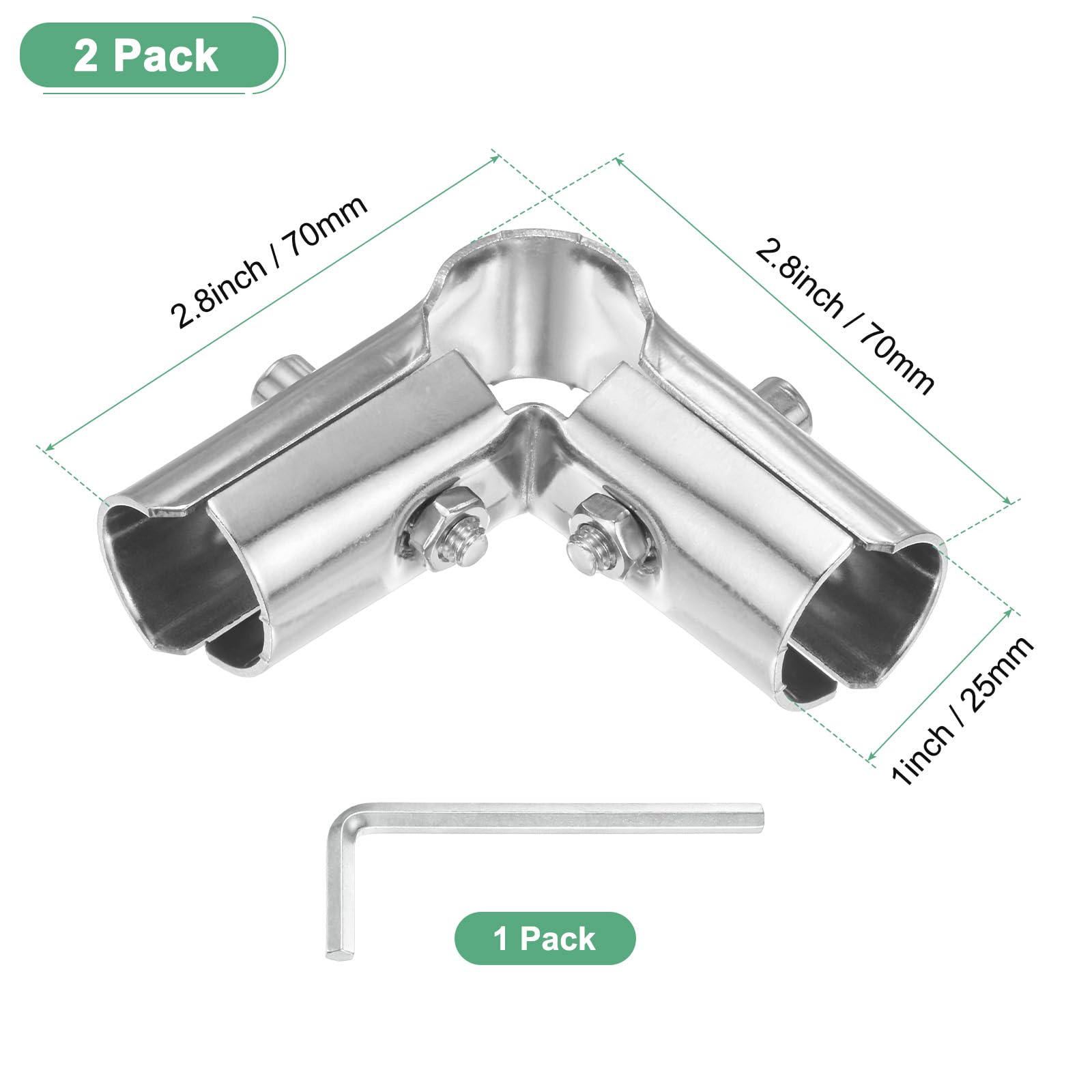 M METERXITY 2-Pack Structural Pipe Connector - Image 3