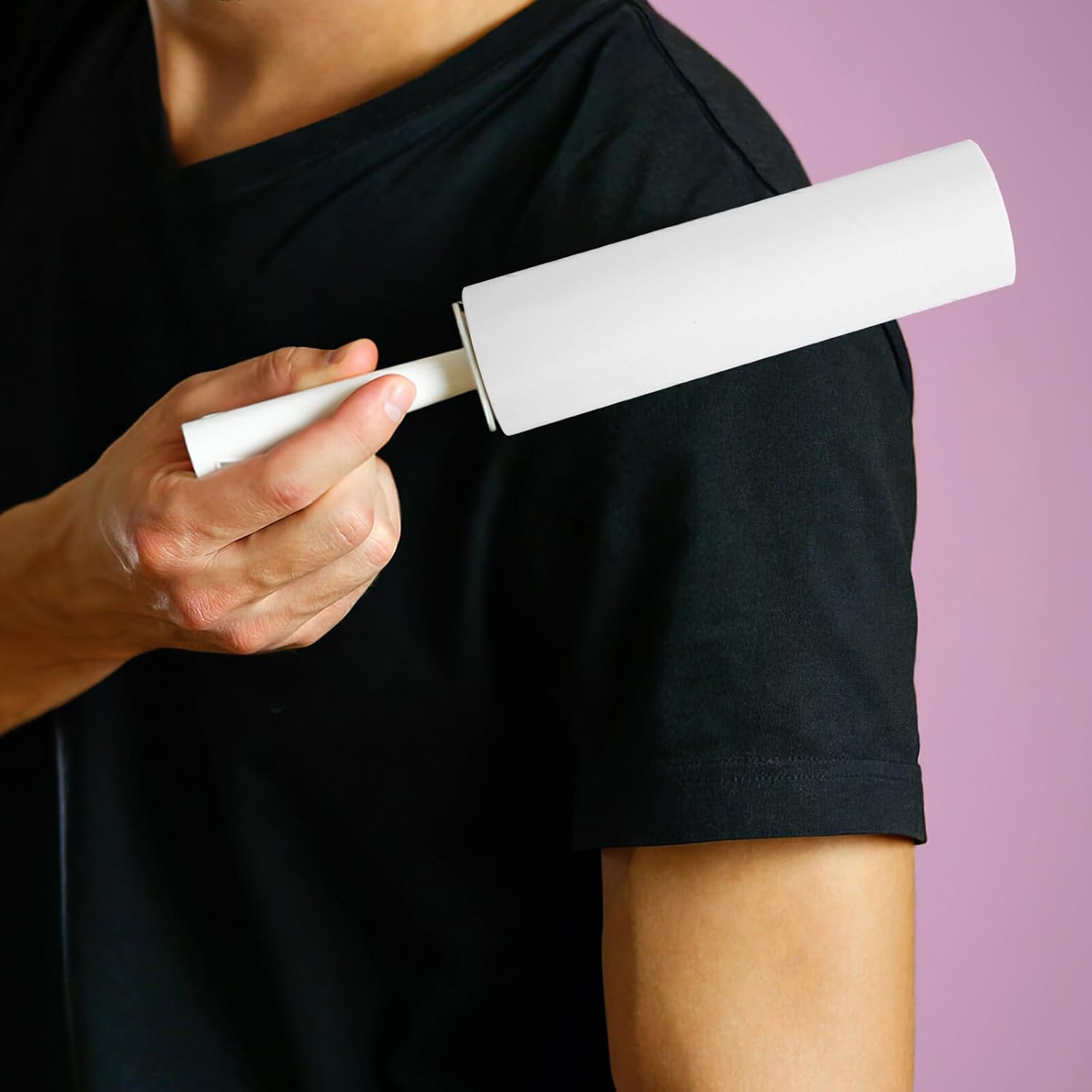 Lint Roller Replacement 10 Rolls 38mm Diameter Extra Sticky Pet Hair Adhesive Refills for Clothes Upholstery Furniture Cleaning Household Use
