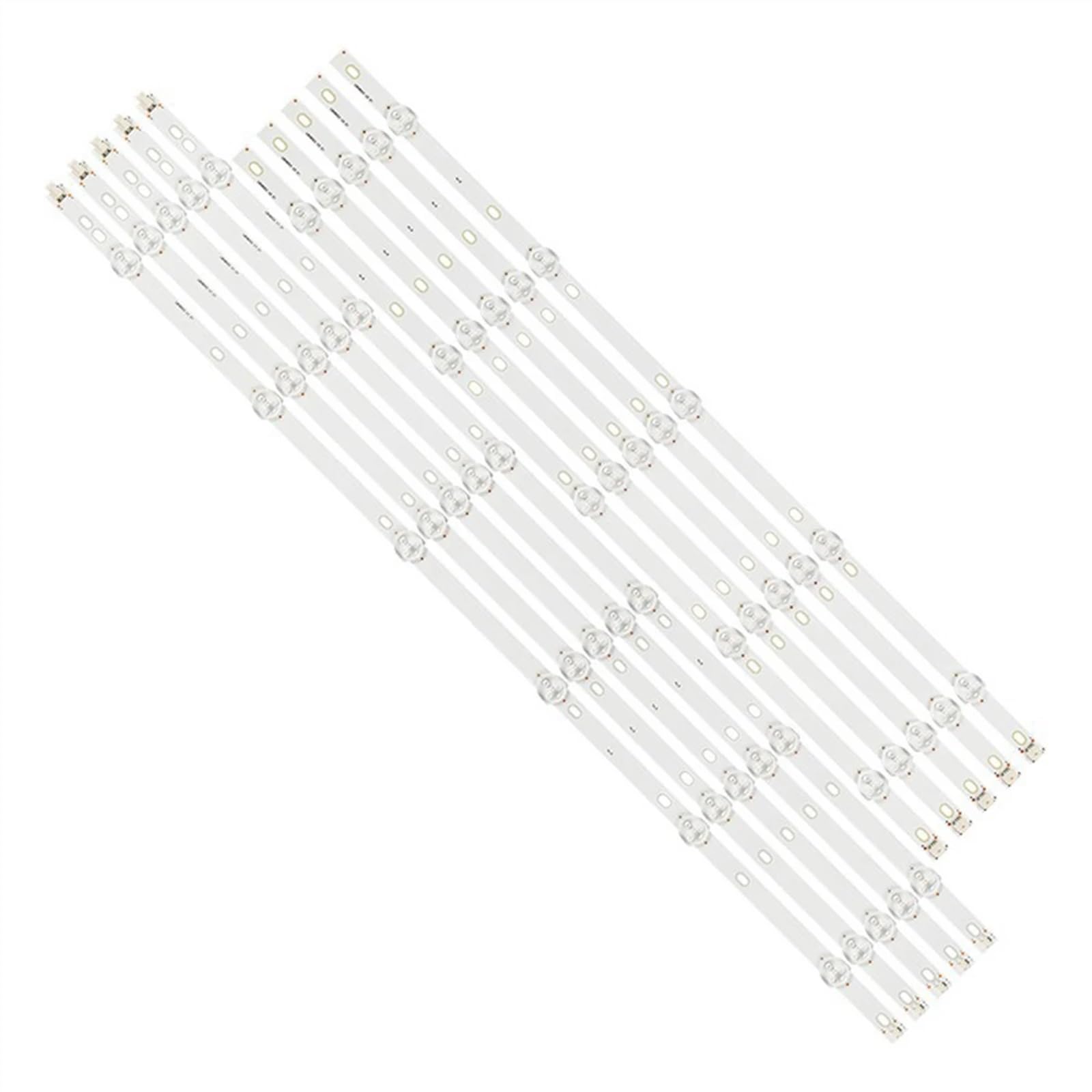 LOTOAK 10Pcs LED StripTV Compatible With Philips LB58003 LB-GM3030-GJPHP585X11AA12-R L 58PUS6203/12 58PUS6504/12 NS-58DF620NA20 REV A TPT580B5 (Color : 10pcs)