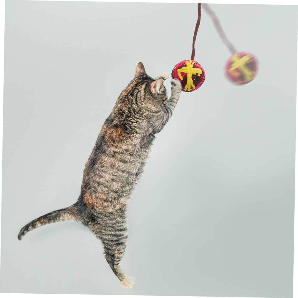 SUPVOX 25pièces Balles Colorées avec Clochettes pour Chats Jouets Portables Amusants pour Chatons Et Accessoires De Jeu pour Chats Style Mixte
