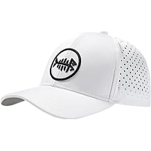 BASSDASH Unisex UPF 50+ Water Resistant Baseball Cap with Laser Cut Mesh