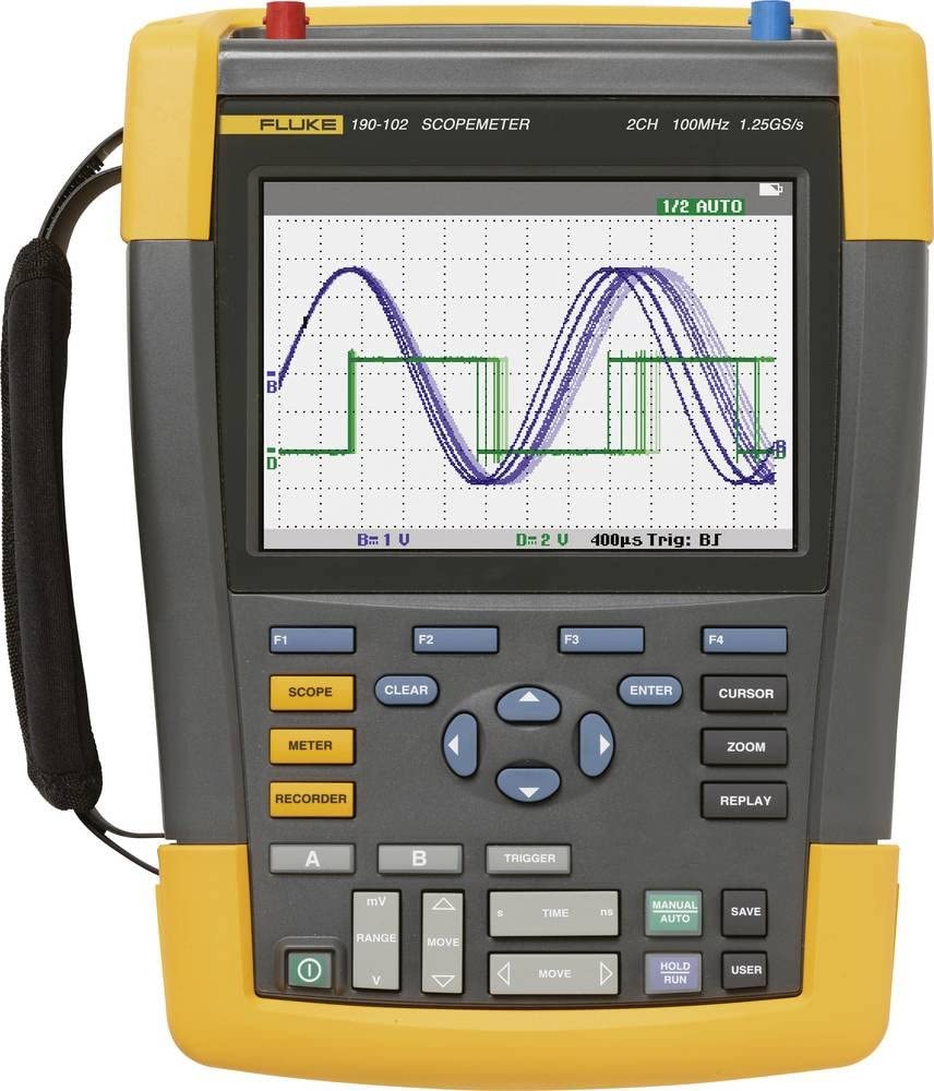 Fluke 190-104-III-S Color ScopeMeter, 100 MHz, 4 Channels
