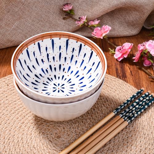 Bosili RICE BOWL SET Bowl With Chopsticks Ceramic Sushi Bowl Sauce Bowls Set Of 2 Japanese Style Ceramic Rice Bowl thumb #6