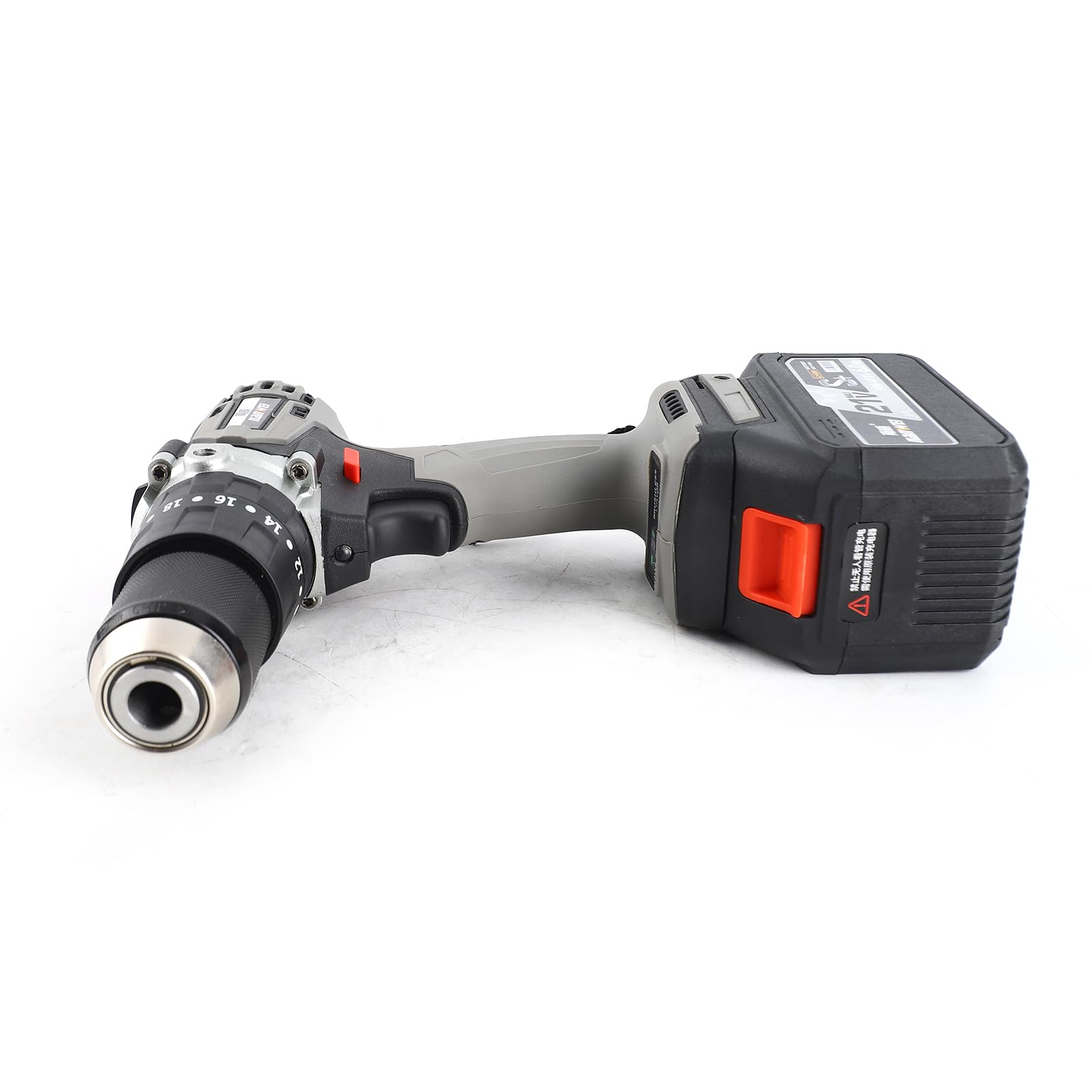 Taladro atornillador inalámbrico HUIOP Taladro atornillador inalámbrico Paquete de 2 baterías 21V 6.0A Par máximo 200N.m Portabrocas sin llave de metal de 1/2 pulgada 20 + 3 posiciones 0-1550RMP Desto