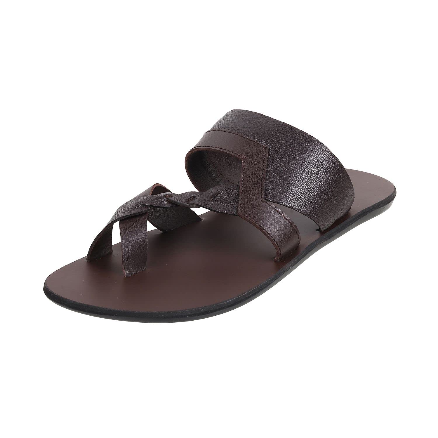 Mochi Men Brown Casual Synthetic Leather Chappal UK/6 EU/40 (16-700) (B0C6944WH5) Amazon Price History, Amazon Price Tracker