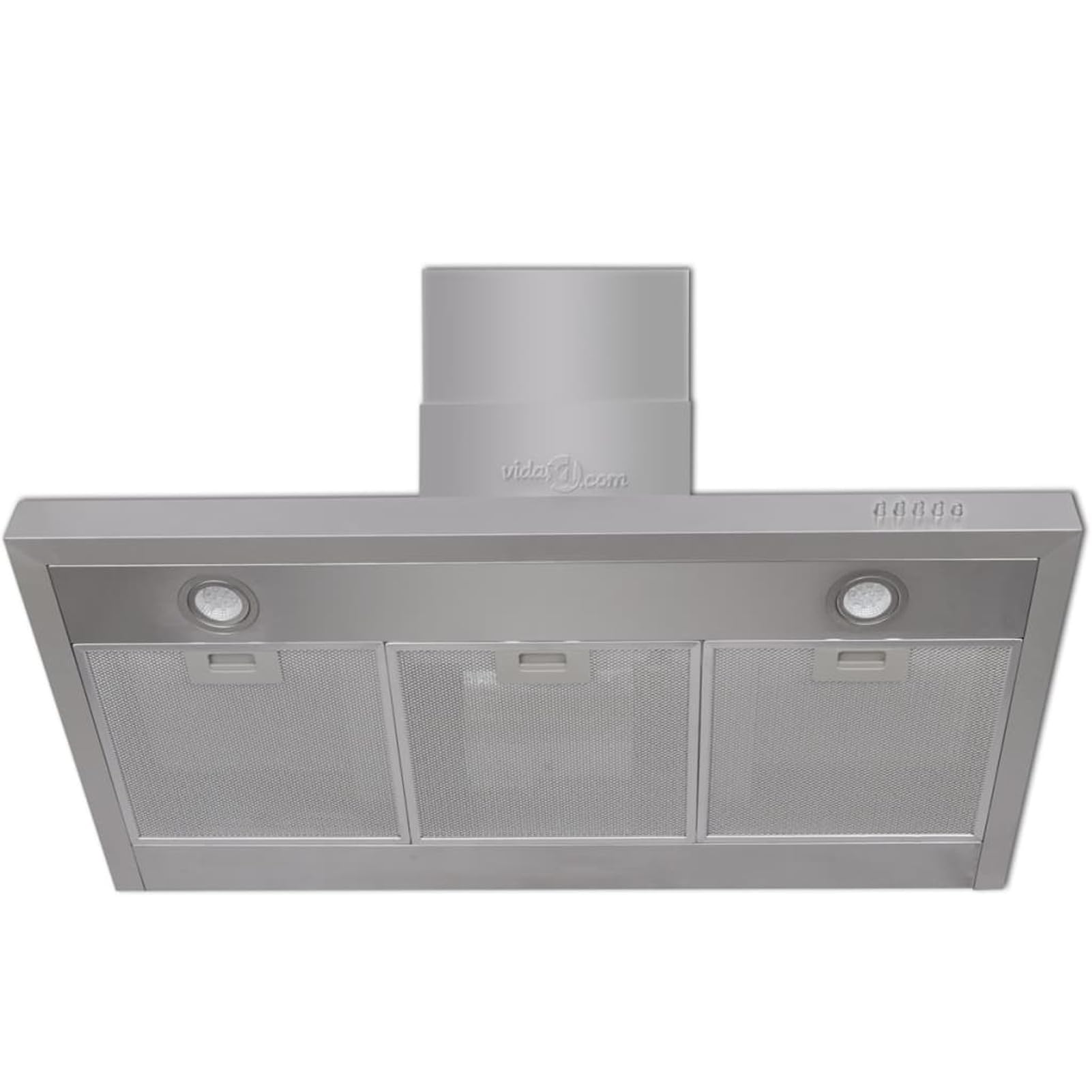 Okap kuchenny ze stali nierdzewnej 900 mm, stal nierdzewna, z diodami LED, system recyrkulacji i rurociągów, filtr węglowy