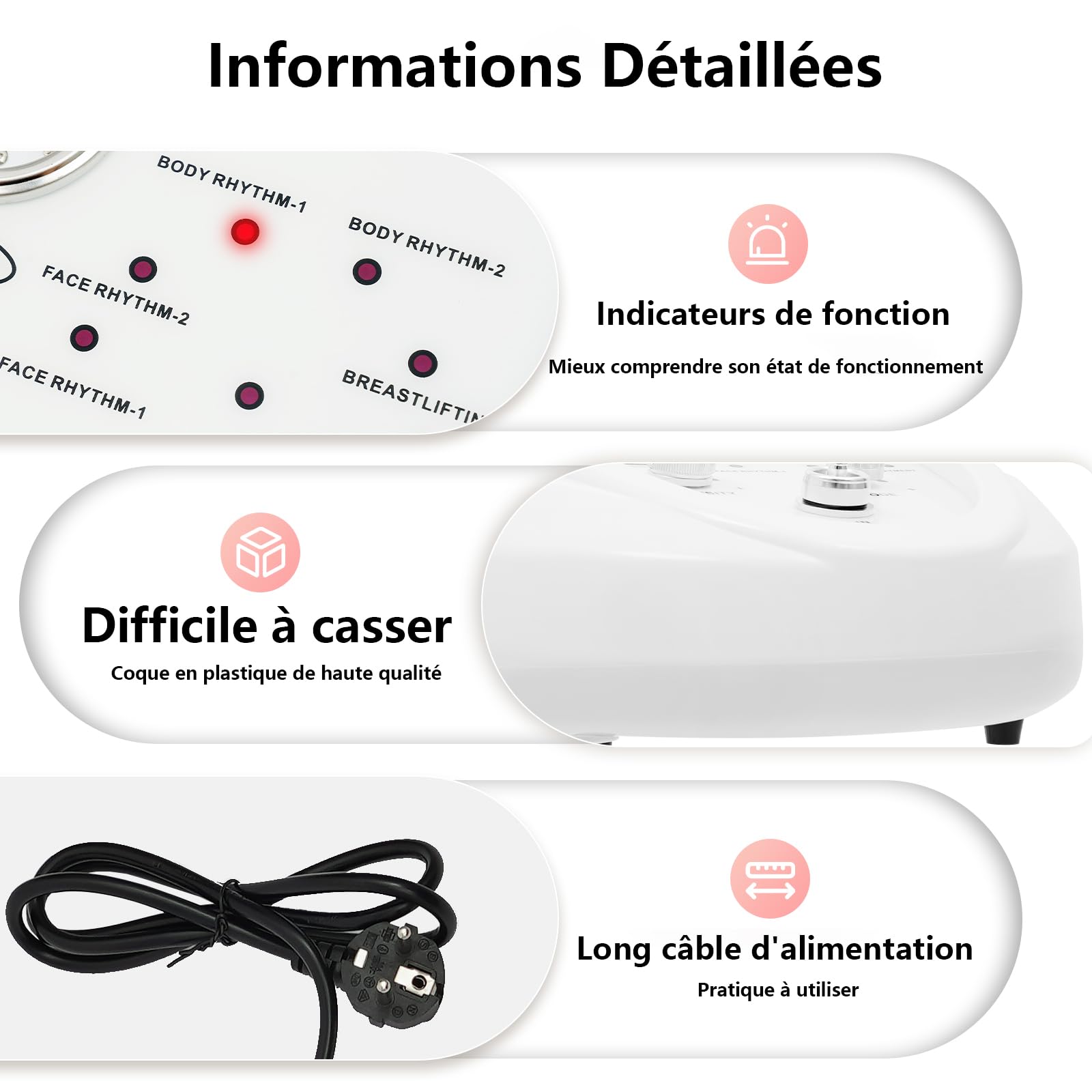 Appareil de massage sous vide avec écran tactile - Pour soins du corps - Appareil de massage avec 27 tasses - Pompe à vide multifonction