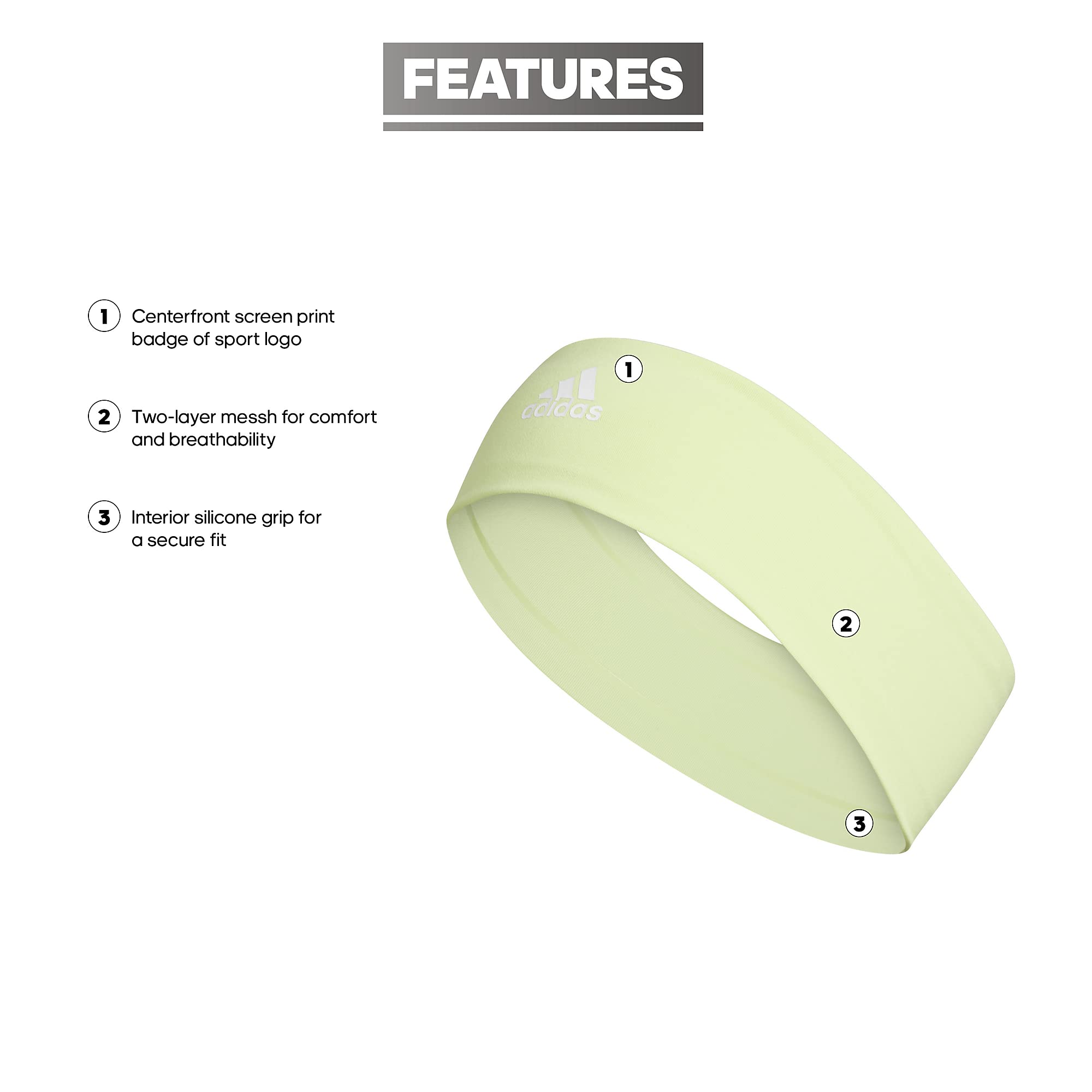 adidas Alphaskin 20 Elastisches Stirnband für Erwachsene, Unisex