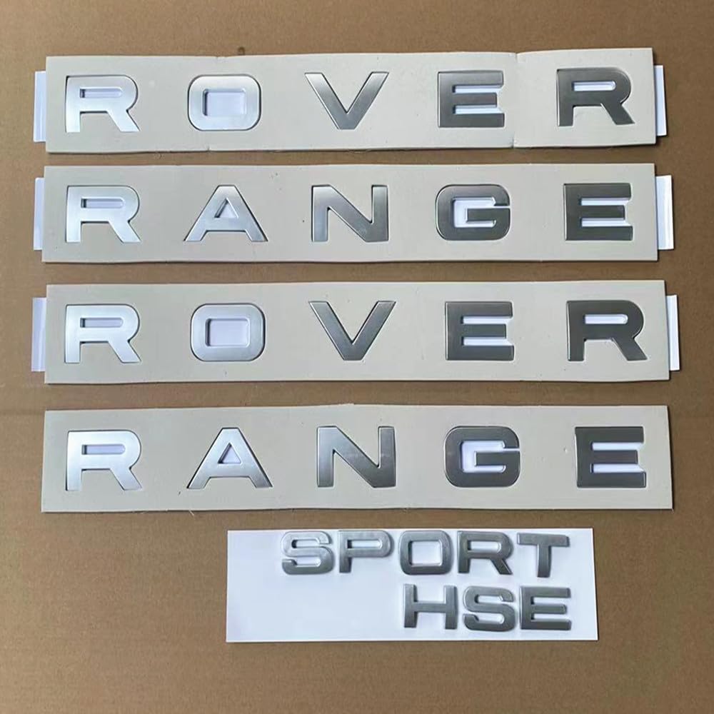 NIZMA 3pcs Letters Badge Logo Front Rear Hood OEM (3pcs Matte Silver)