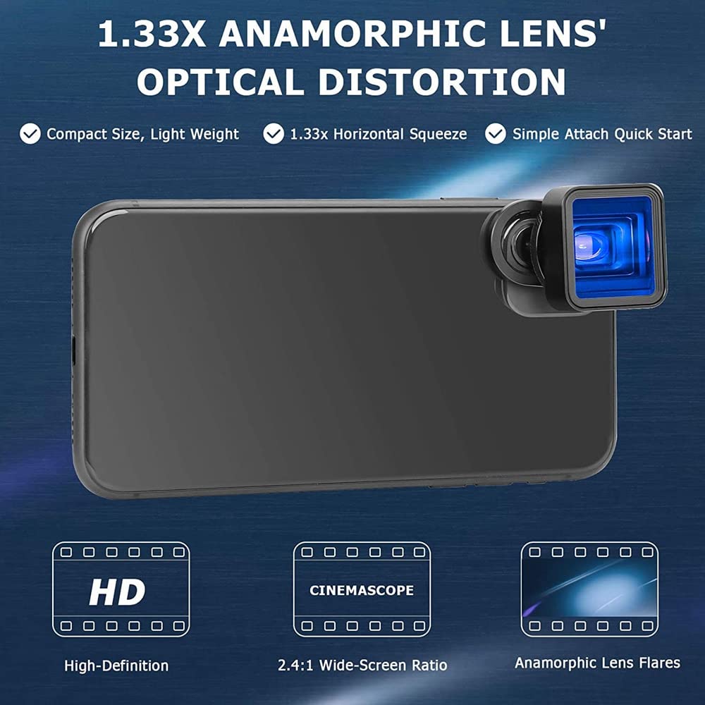 Amazon.com: 1.33X Anamorphic Lens Filmmaking Cinematic for Phone