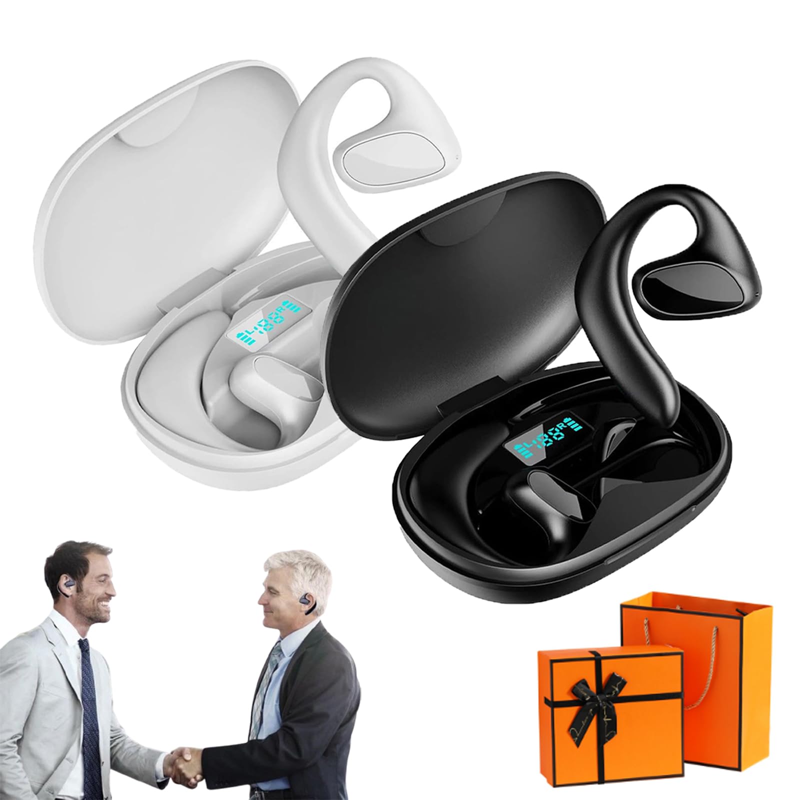 Quinux Talkbuds, Talkbuds Translator, Ai Voice Translator Headphones, UnterstüTzt 144 Sprachen, Real Time Wireless Bluetooth Translator, füR Reisen, Business, Studium (2pcs)
