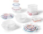 STARFRIT LocknLock 30-Piece Set de contenants en plastique facile à assortir - étanche, étanche & Nettoyable - 4-Sided Verrouillage des lides