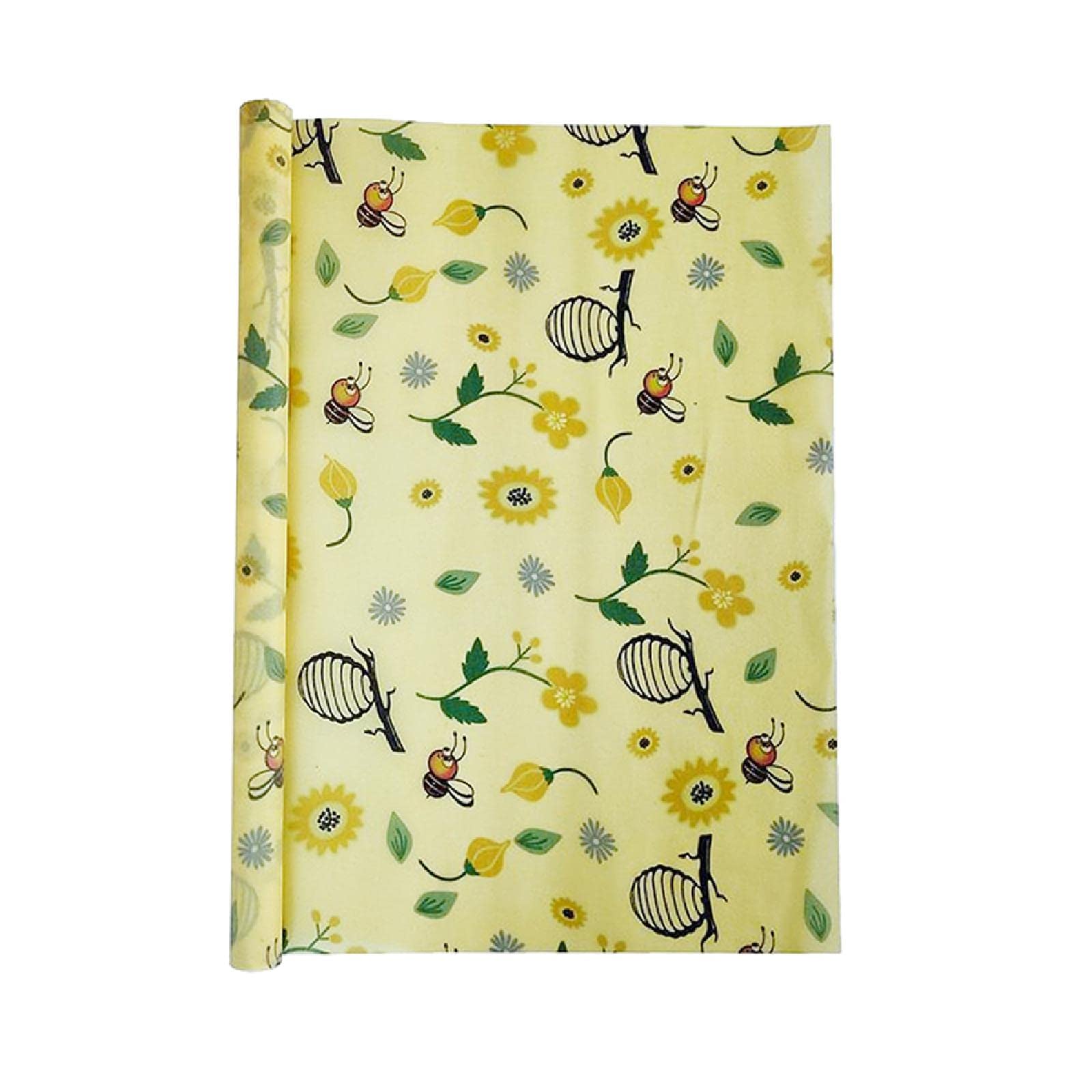 SagaSave 100 ×33 cm Reusable Beeswax Food Wraps Roll (Cuttable to Any Size), Beeswax Wraps Roll Cling Film Alternative for Cheese Bread Sandwich