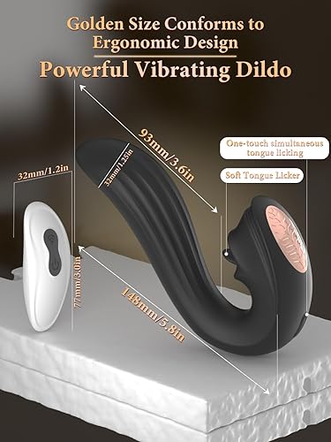 Miniatura 6 de Vibrador de juguetes sexuales para adultos para mujeres – Vibradores de empuje de lengua 3 en 1, consolador de rosa, juguetes sexuales con 9