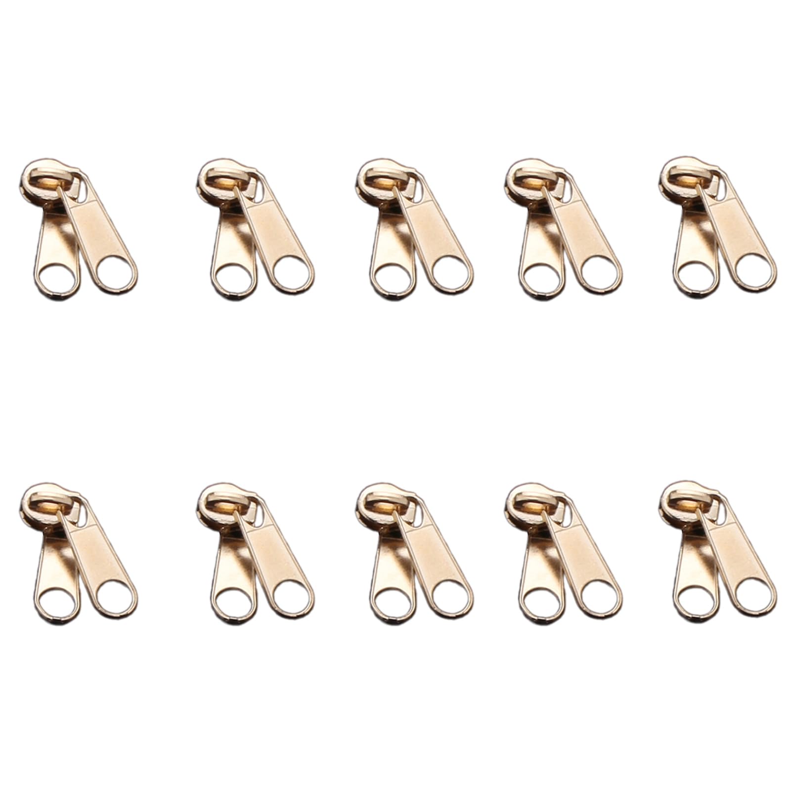 Carotoe E Caroto 10 Pcs Single/Doubl Sid Zippers Pullers Zippers Slider 3#5# Zip Repair Set For Jackets Clothes