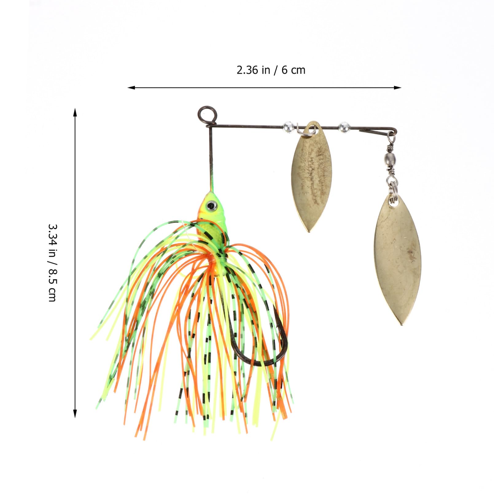 TOYANDONA Cebo Falso Señuelo De Pesca Artificial Cebos De Pesca De Colores Imitación Pesca En El Mar Señuelos De Pesca Cebos para Peces Barba Metal
