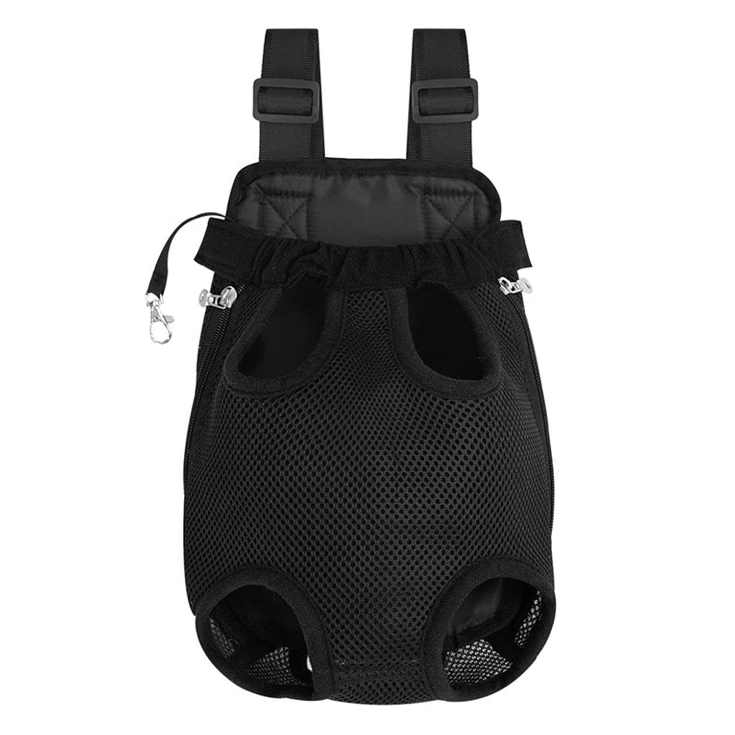 NIDHFG 1 Piece Black Pet Backpack, Breathable Mesh, Comfortable Fabric, Outdoor Convenience, Adjustable Cat And Dog Backpack